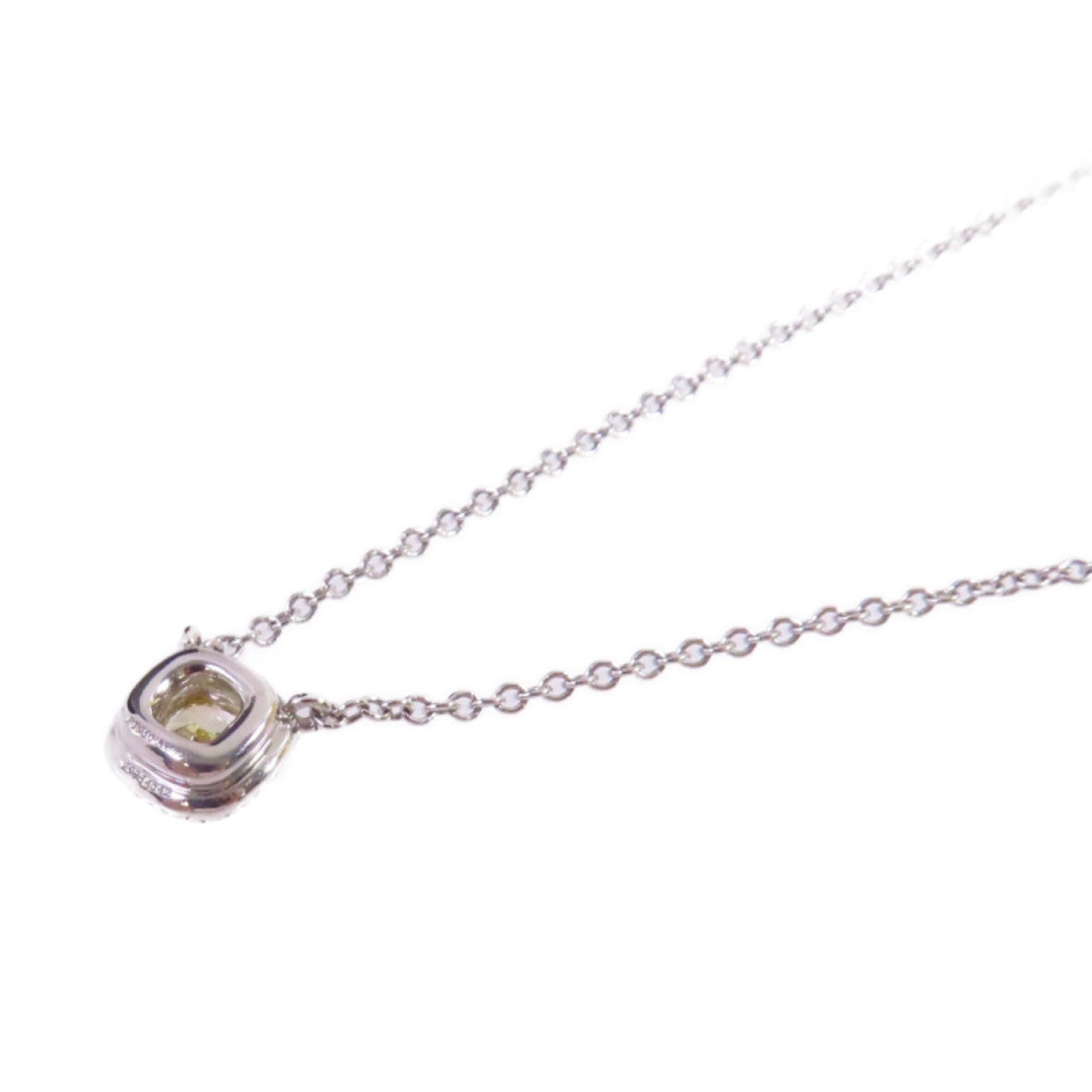 TIFFANY＆CO PT950鉑金/18K白金/0.24ct鑽石Diamond Necklace項鍊