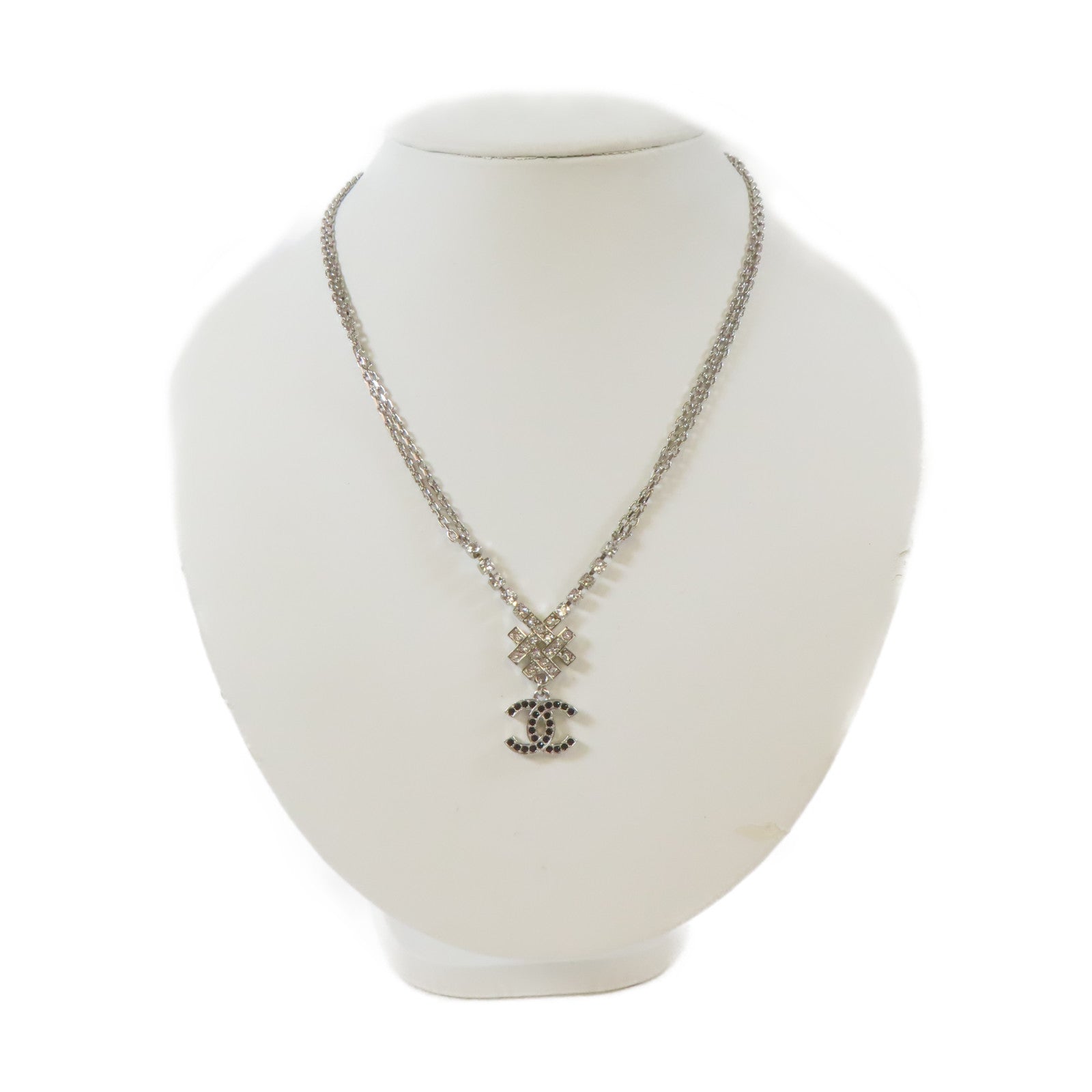 CHANEL 金屬Necklace項鍊銀色
