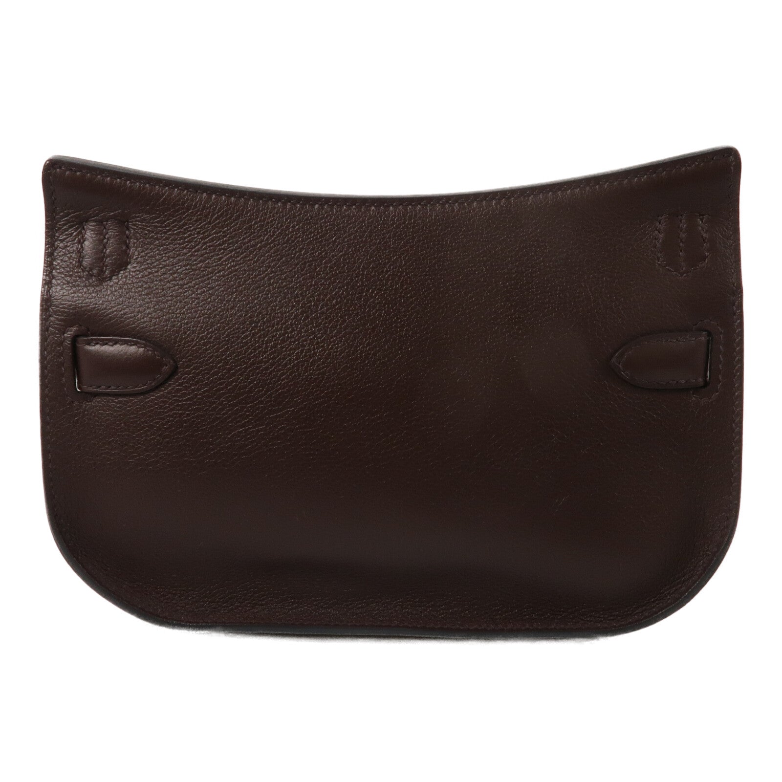 HERMES Evercolor皮革Mini Jypsiere肩背袋Chocolate