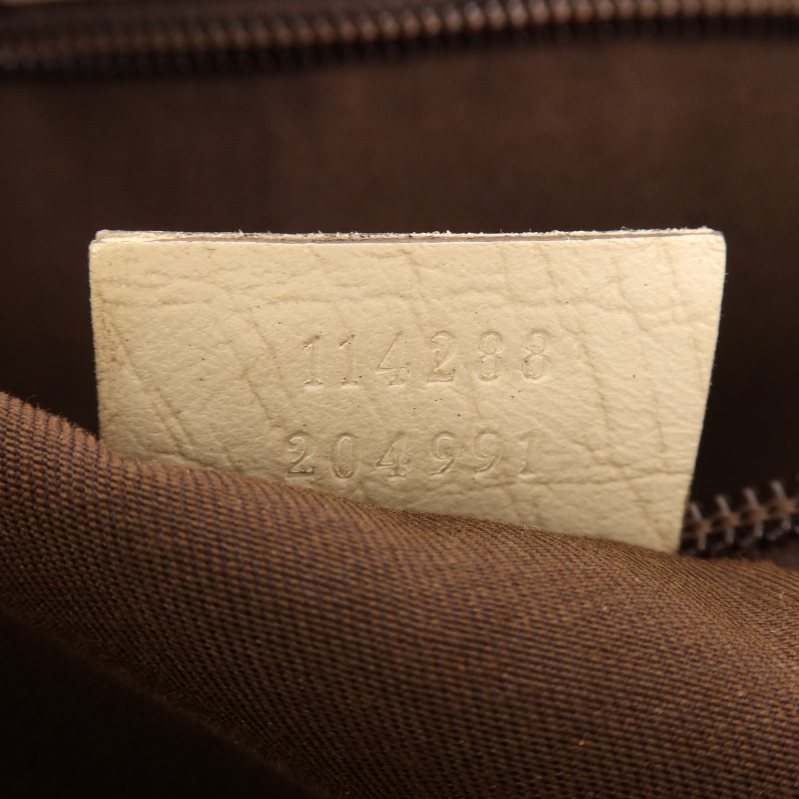 GUCCI 塗層帆布Tote Bag銀扣肩背袋