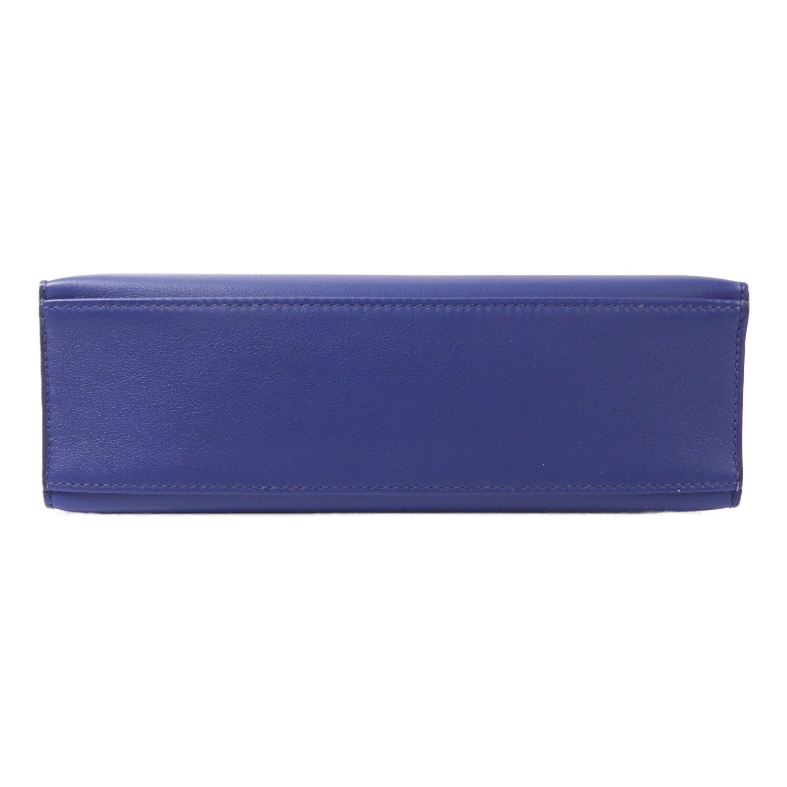 HERMES Swift皮革Kelly Pochette手挽袋Bleu Saphir