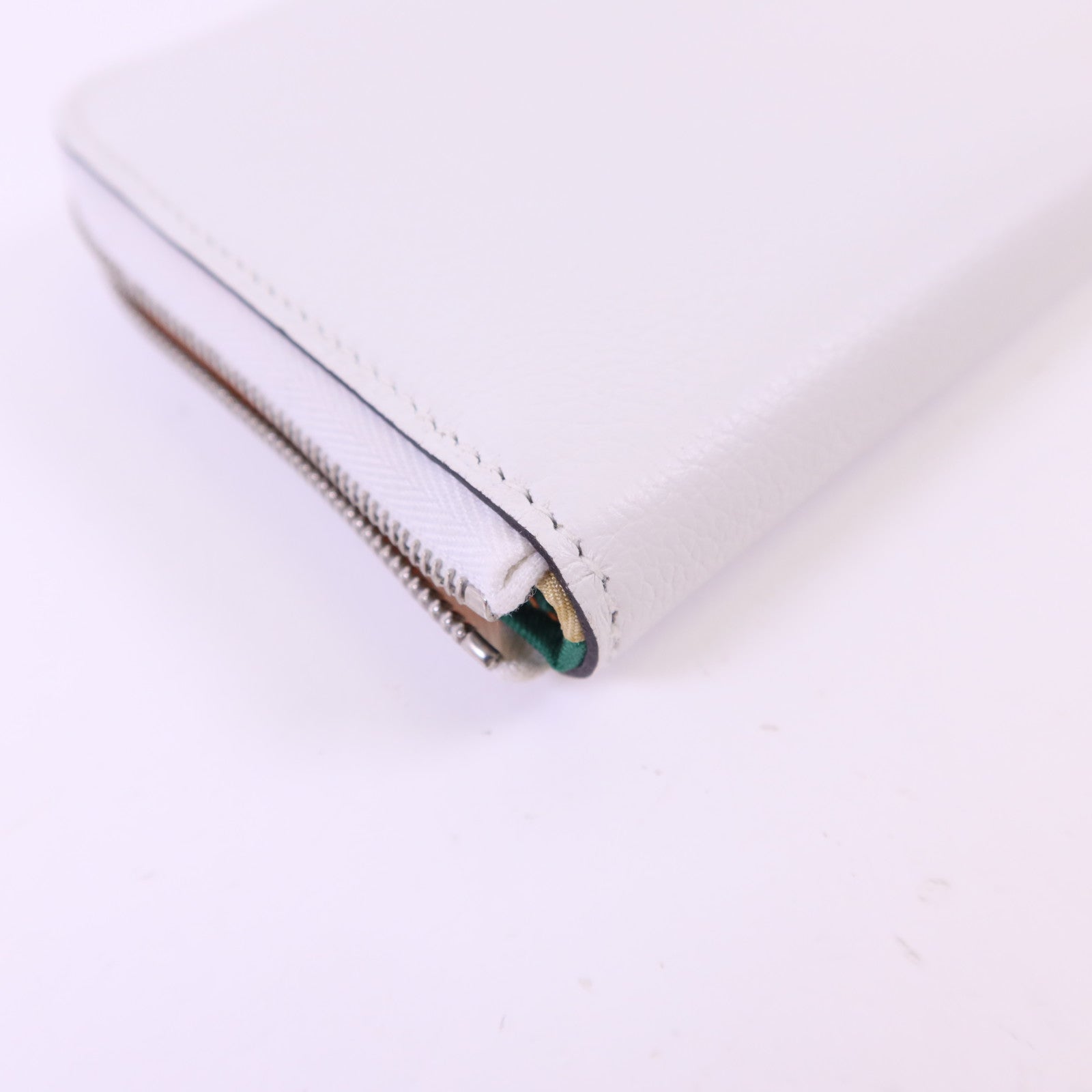 HERMES Evercolor皮革Silk In Wallet銀扣錢包