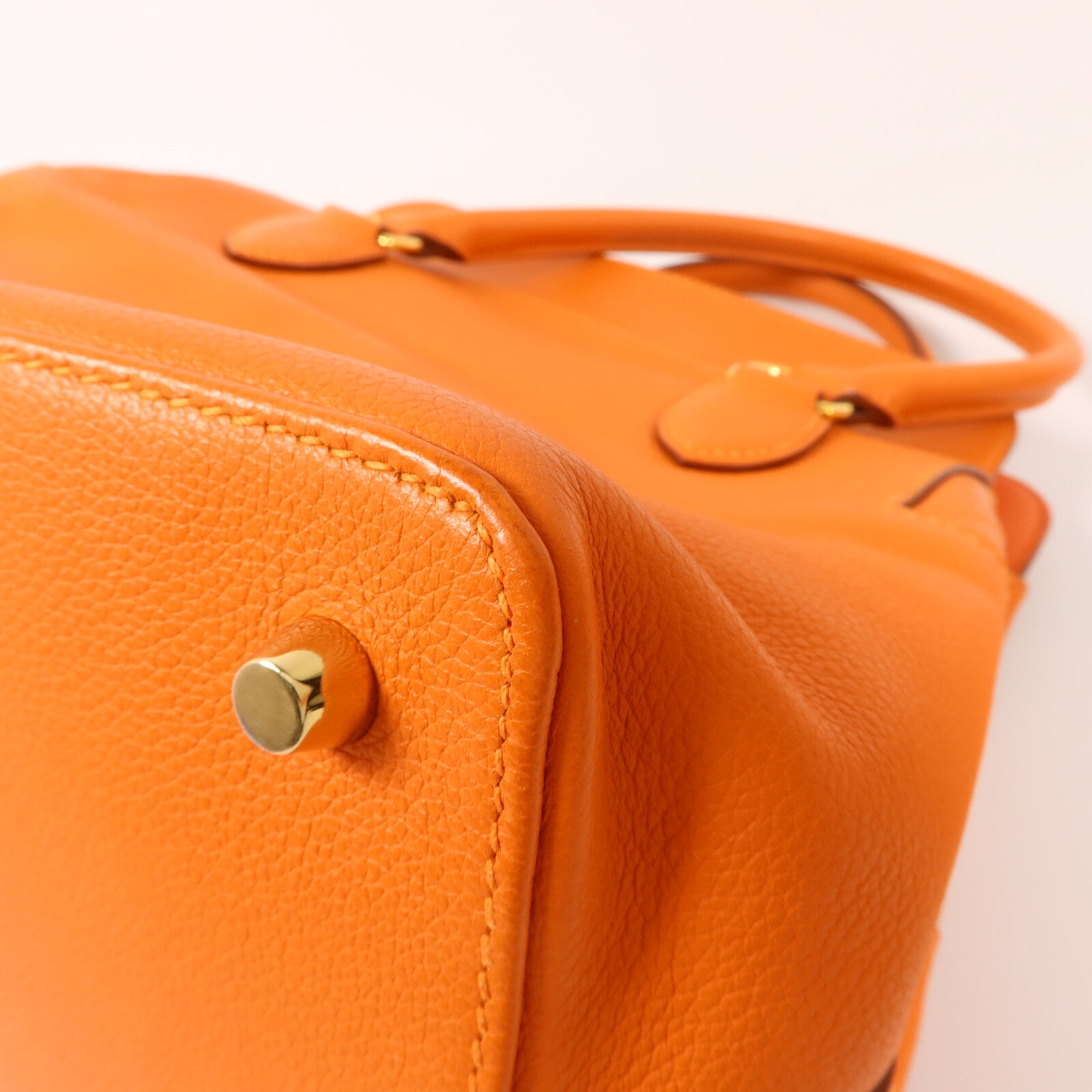 HERMES Evercolor皮革Tool Box 20手挽肩背兩用袋Orange