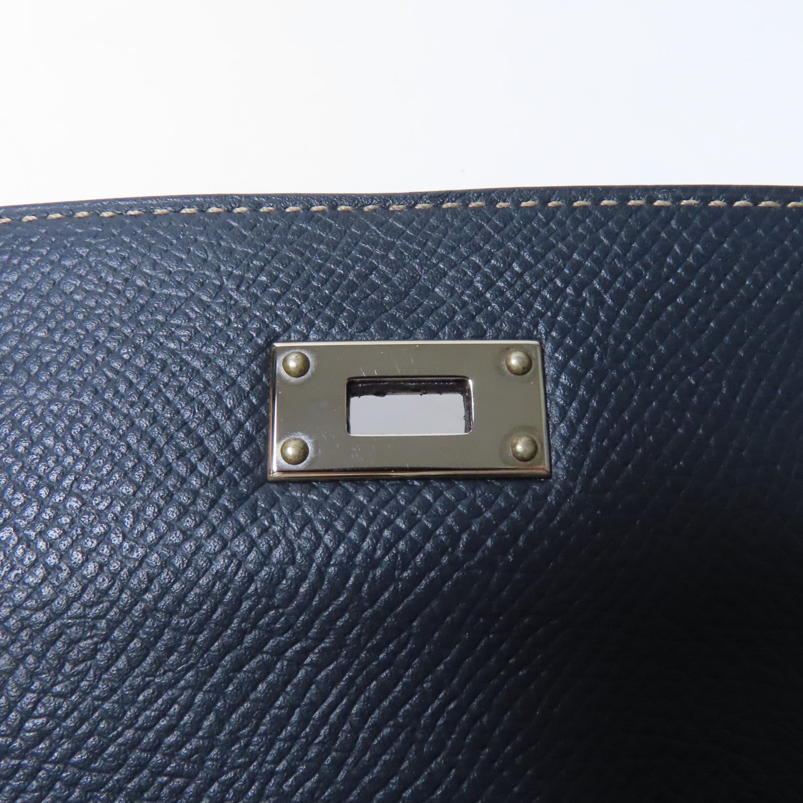 HERMES 【激減優惠】Epsom皮革Kelly Compact Wallet銀扣錢包啡色