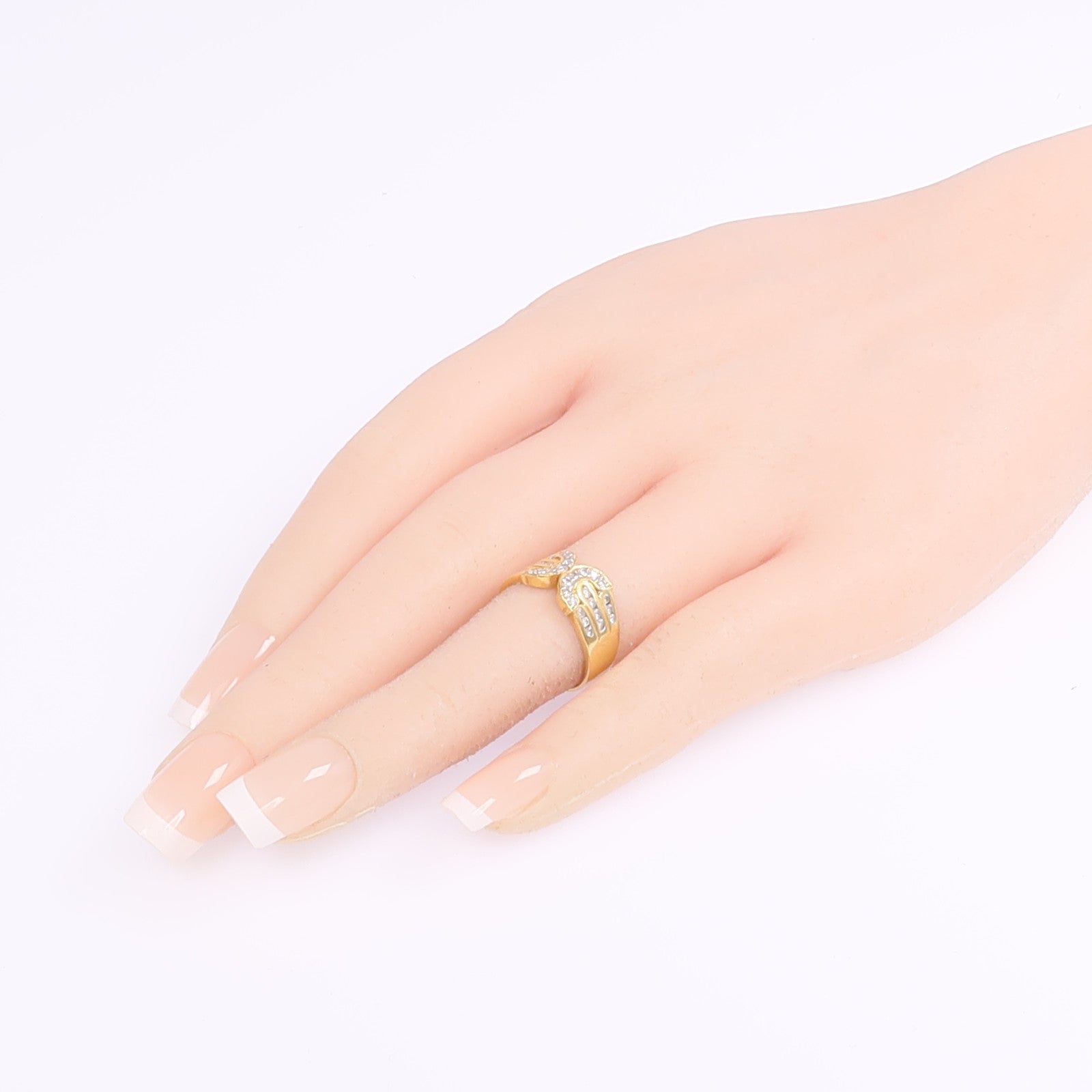 JEWELRY 【激減優惠】18K黃金/白金Diamond Ring鑽石戒指US#5
