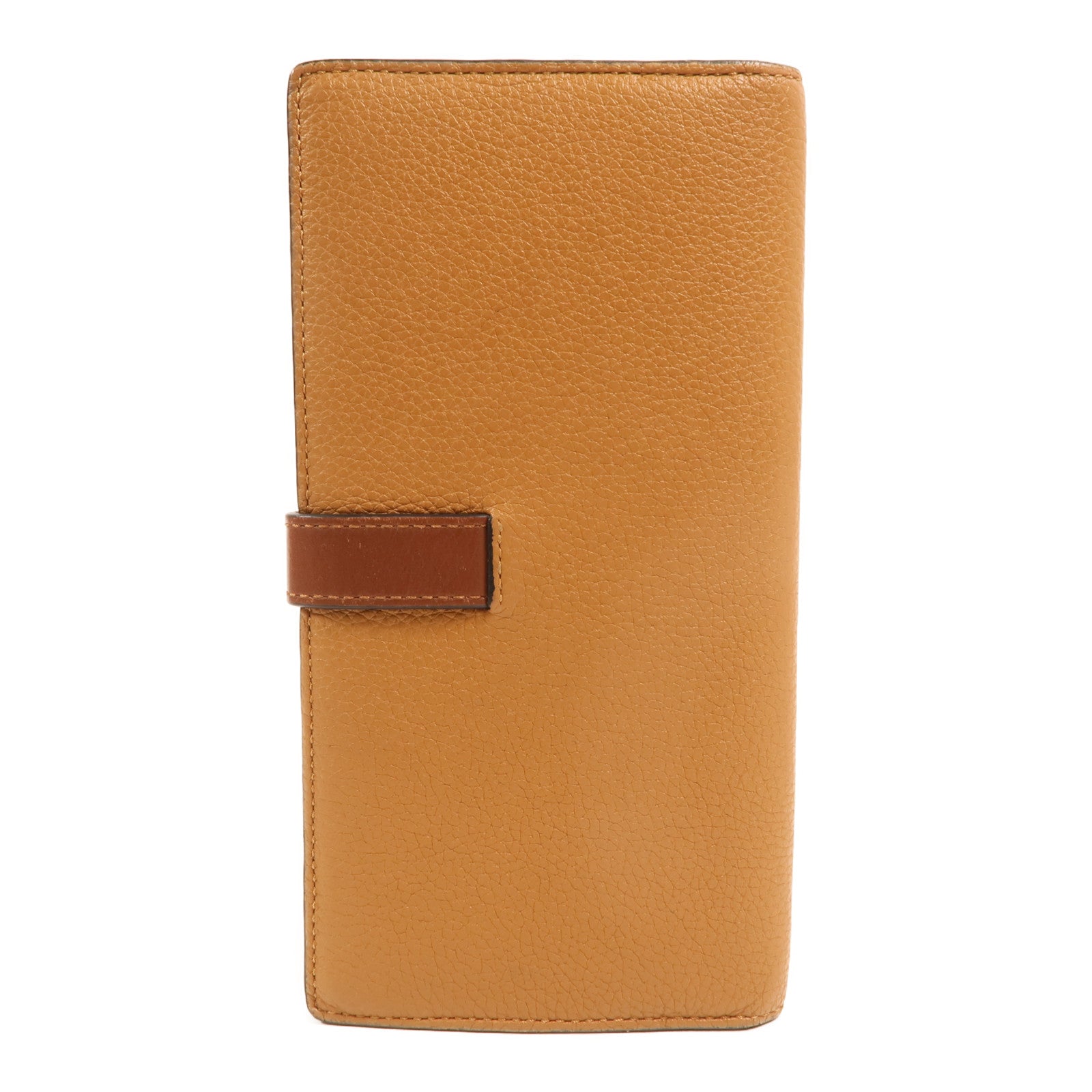 LOEWE 牛皮皮革Large Vertical Wallet銀扣長錢包