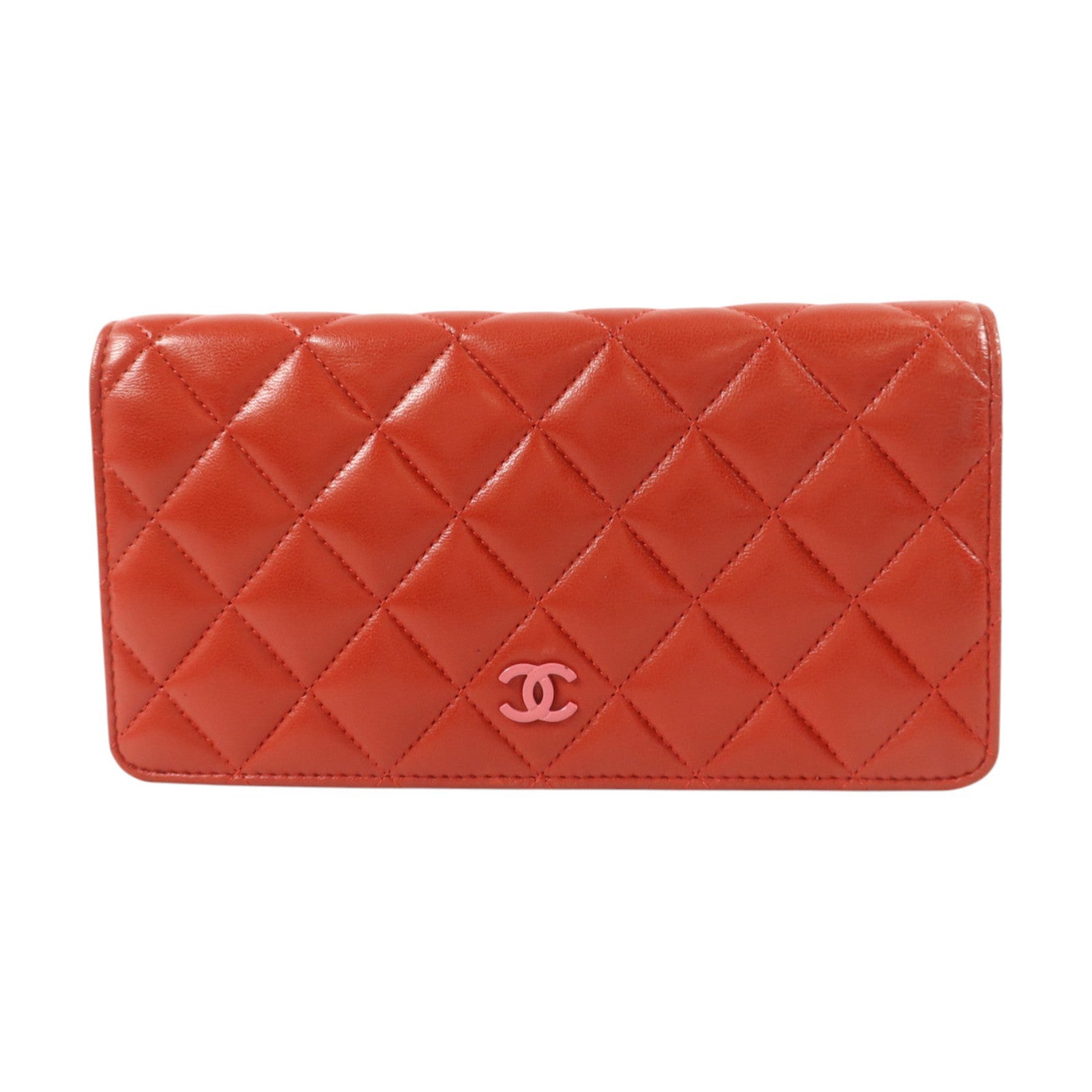 CHANEL 羊皮皮革Bifold Long Wallet長錢包
