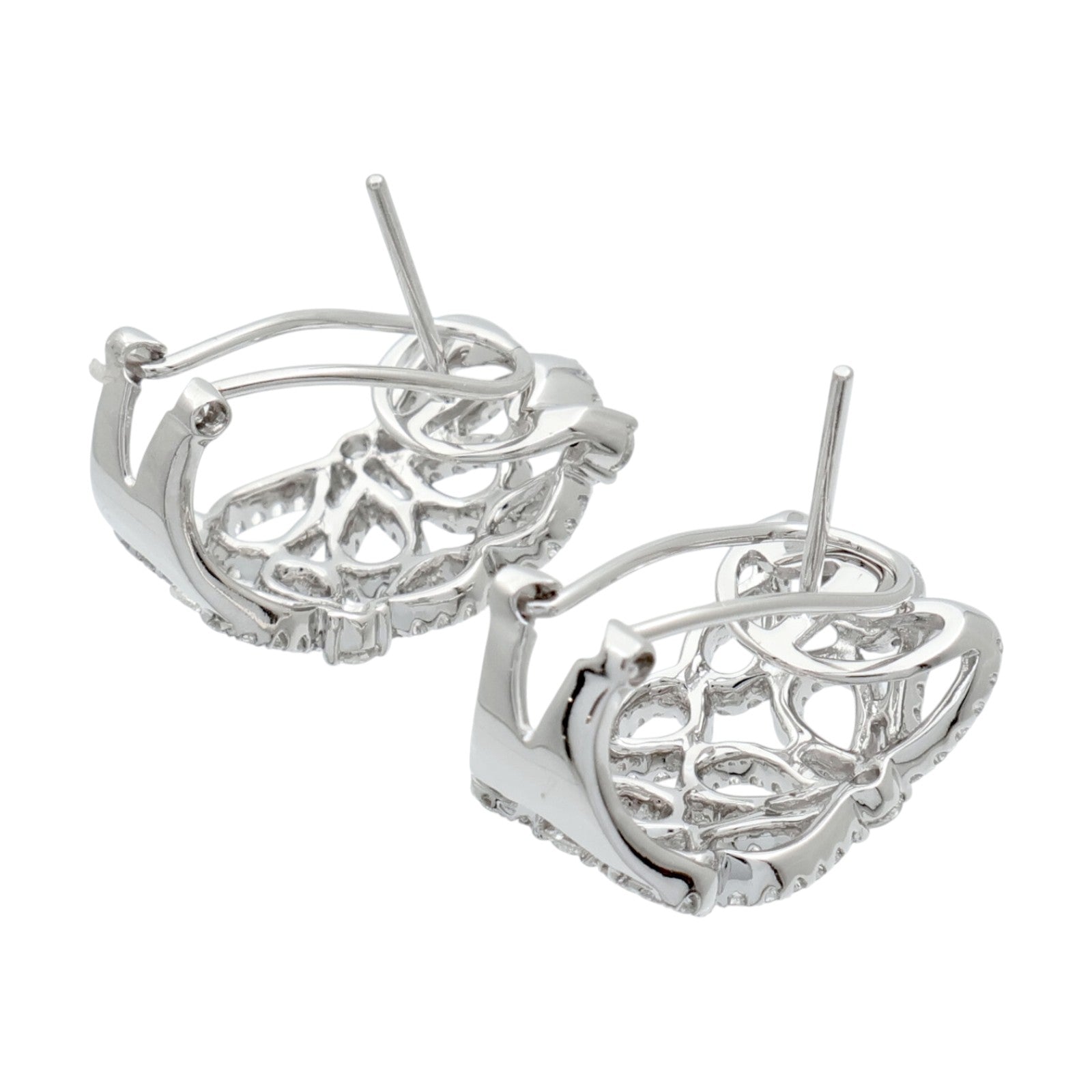 JEWELRY 18K白金Diamond Pierce鑽石耳環
