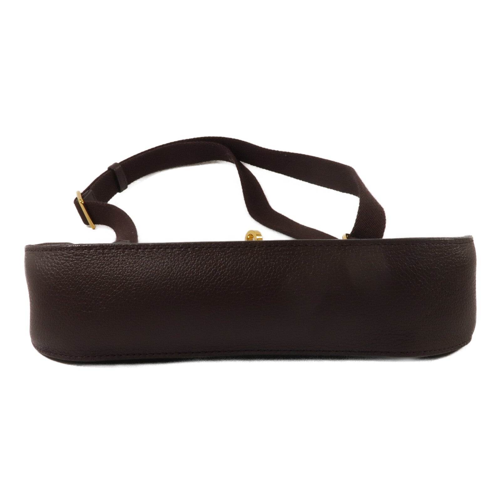HERMES Evercolor皮革Mini Jypsiere肩背袋Chocolate