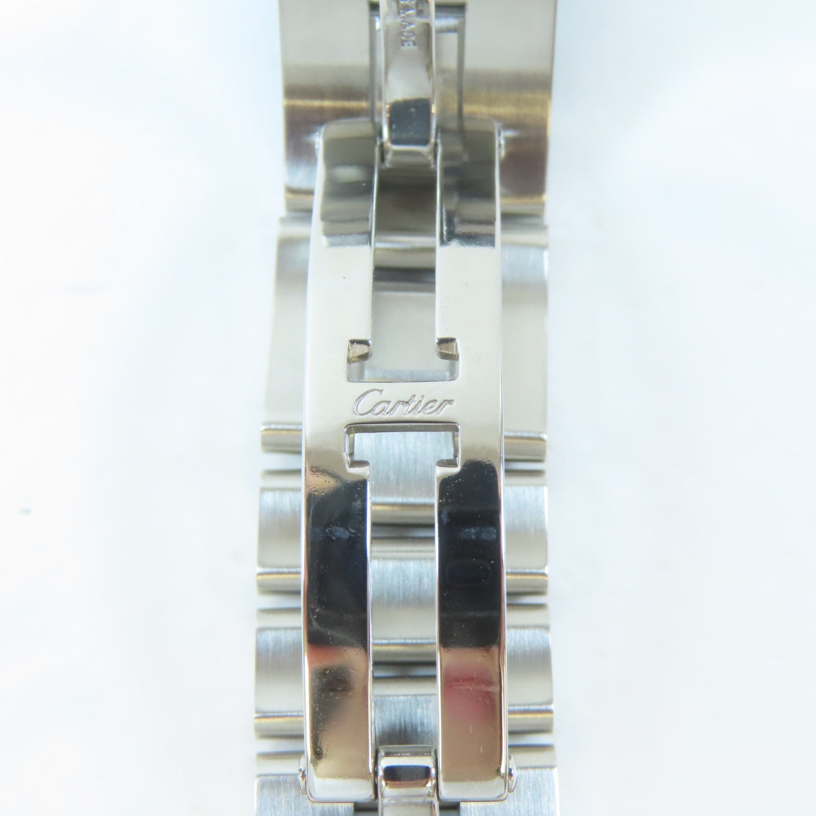 CARTIER Roadster不鏽鋼手錶石英機芯粉紅色