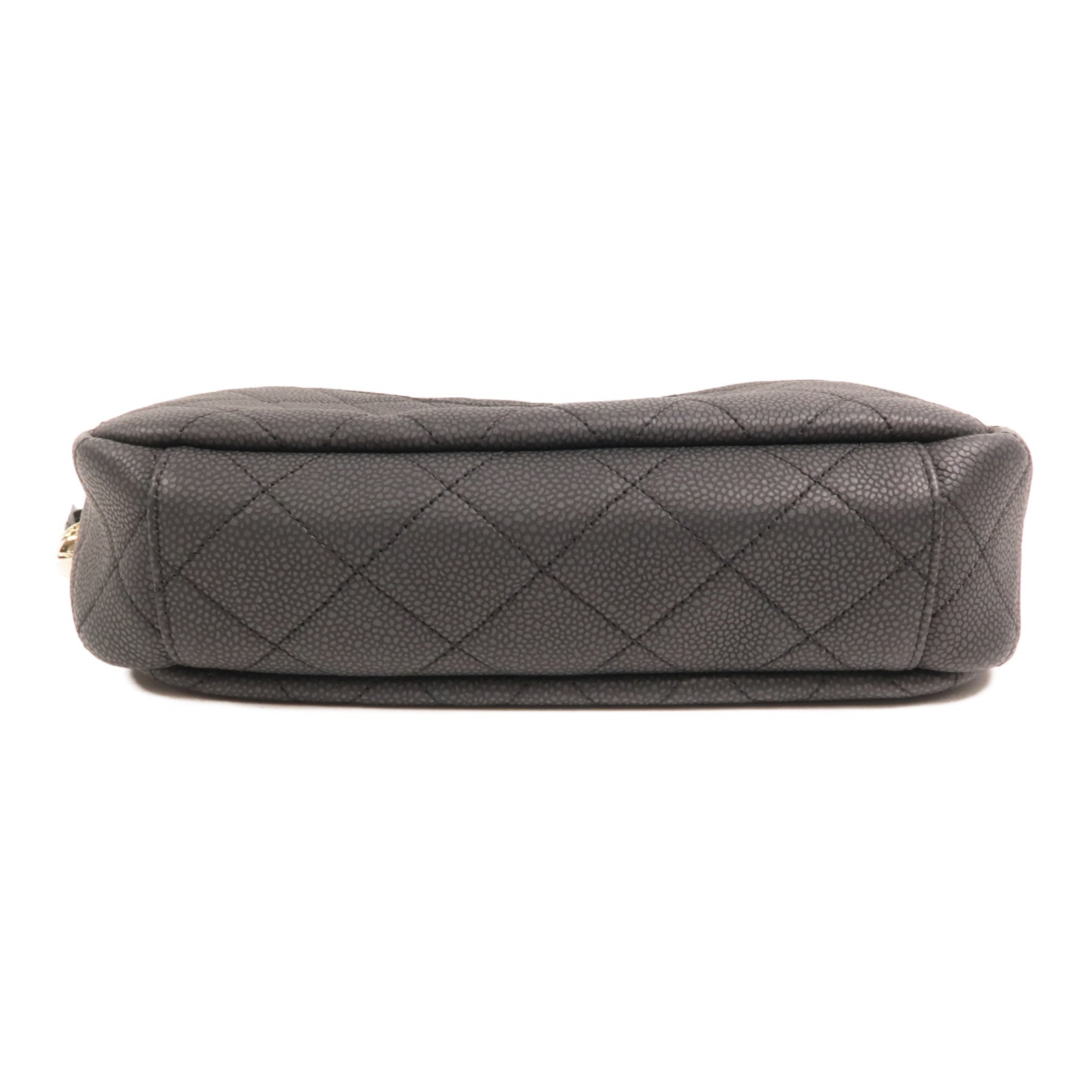 CHANEL 牛皮皮革Carmera Bag金扣鏈帶肩背袋