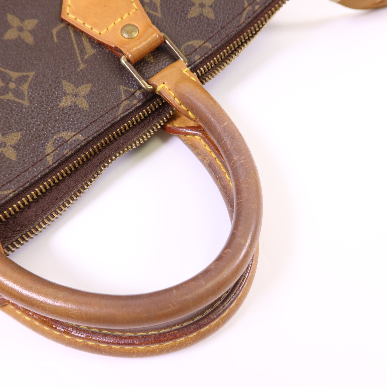 LOUIS VUITTON Monogram Speedy 35金扣手挽袋