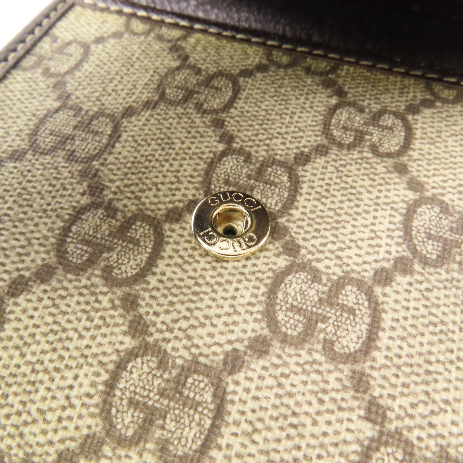 GUCCI 塗層帆布Wallet金扣錢包