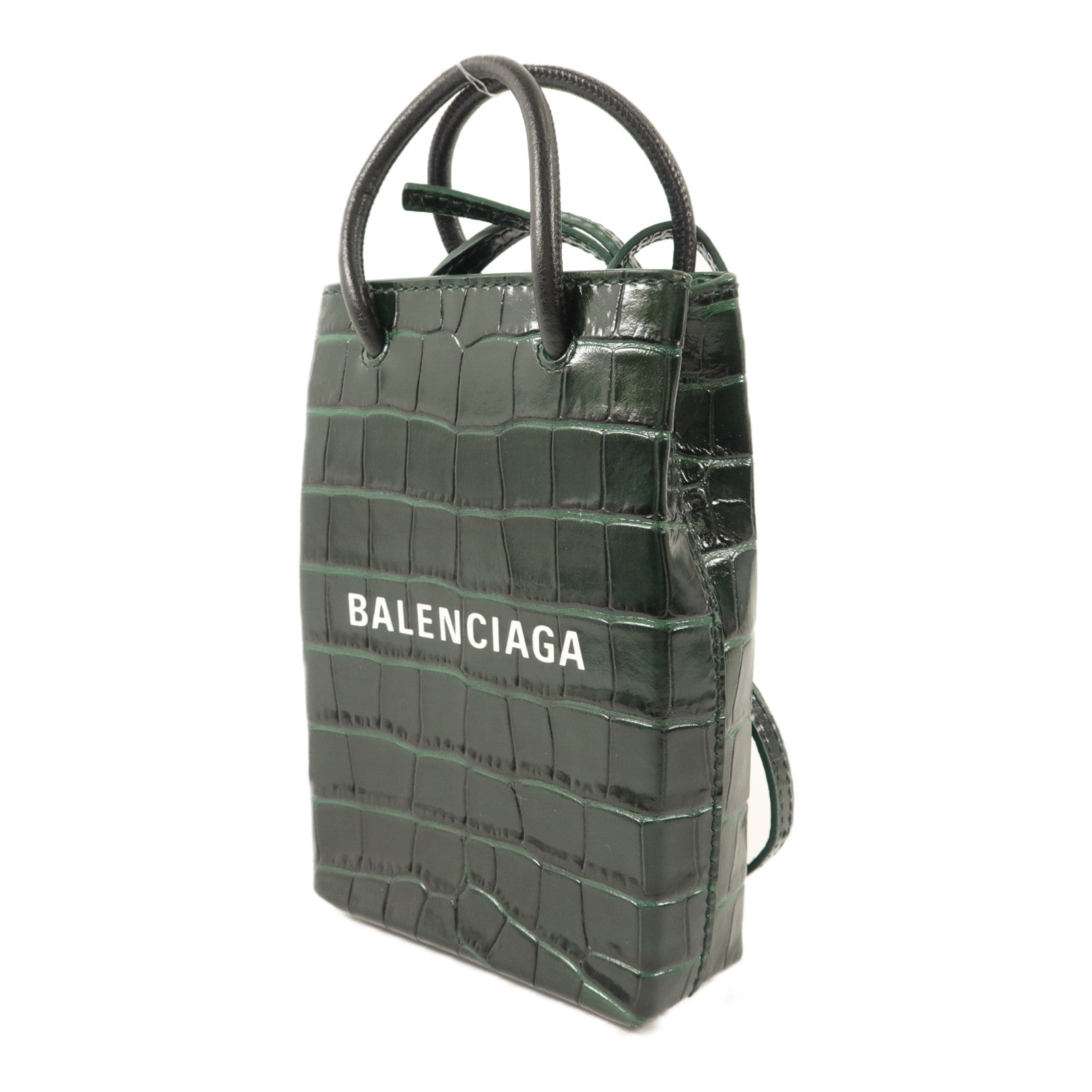 BALENCIAGA 牛皮皮革Shopping Phone Holder手挽肩背兩用袋