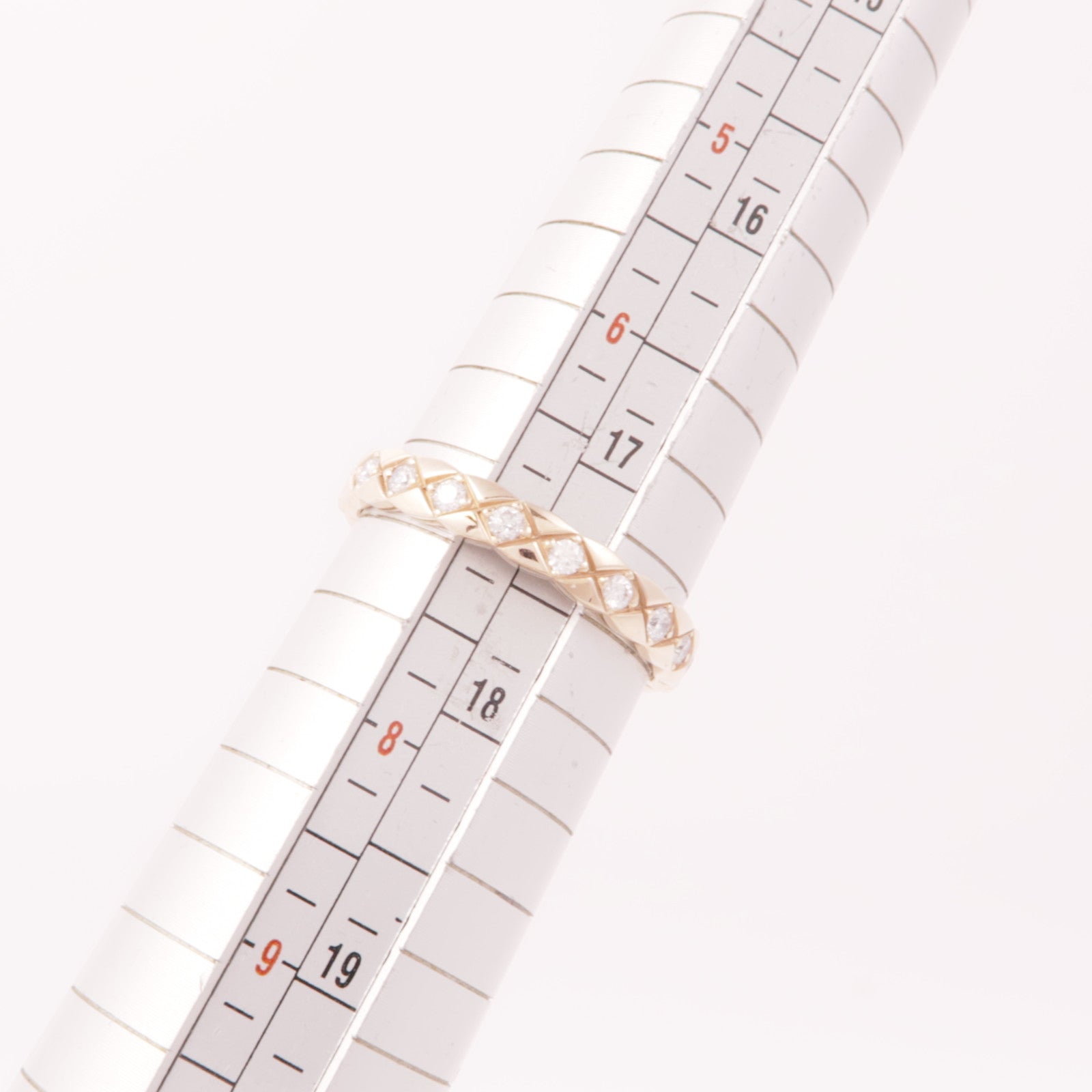 CHANEL 18K玫瑰金Coco Crush戒指CHANEL#55/US#7