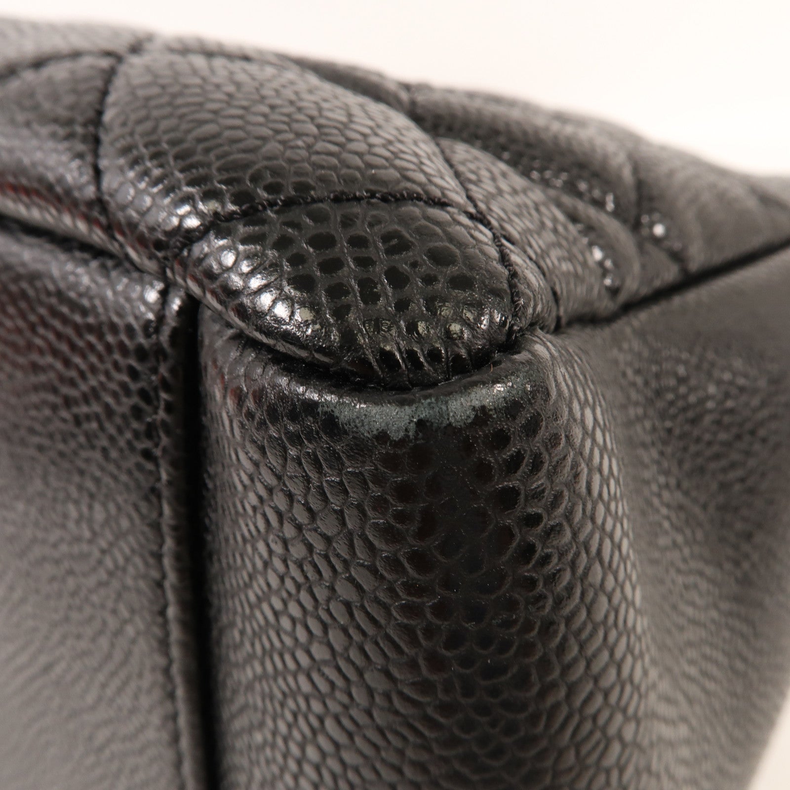 CHANEL 牛皮皮革GST Grand Shopping Tote金扣鏈帶肩背袋
