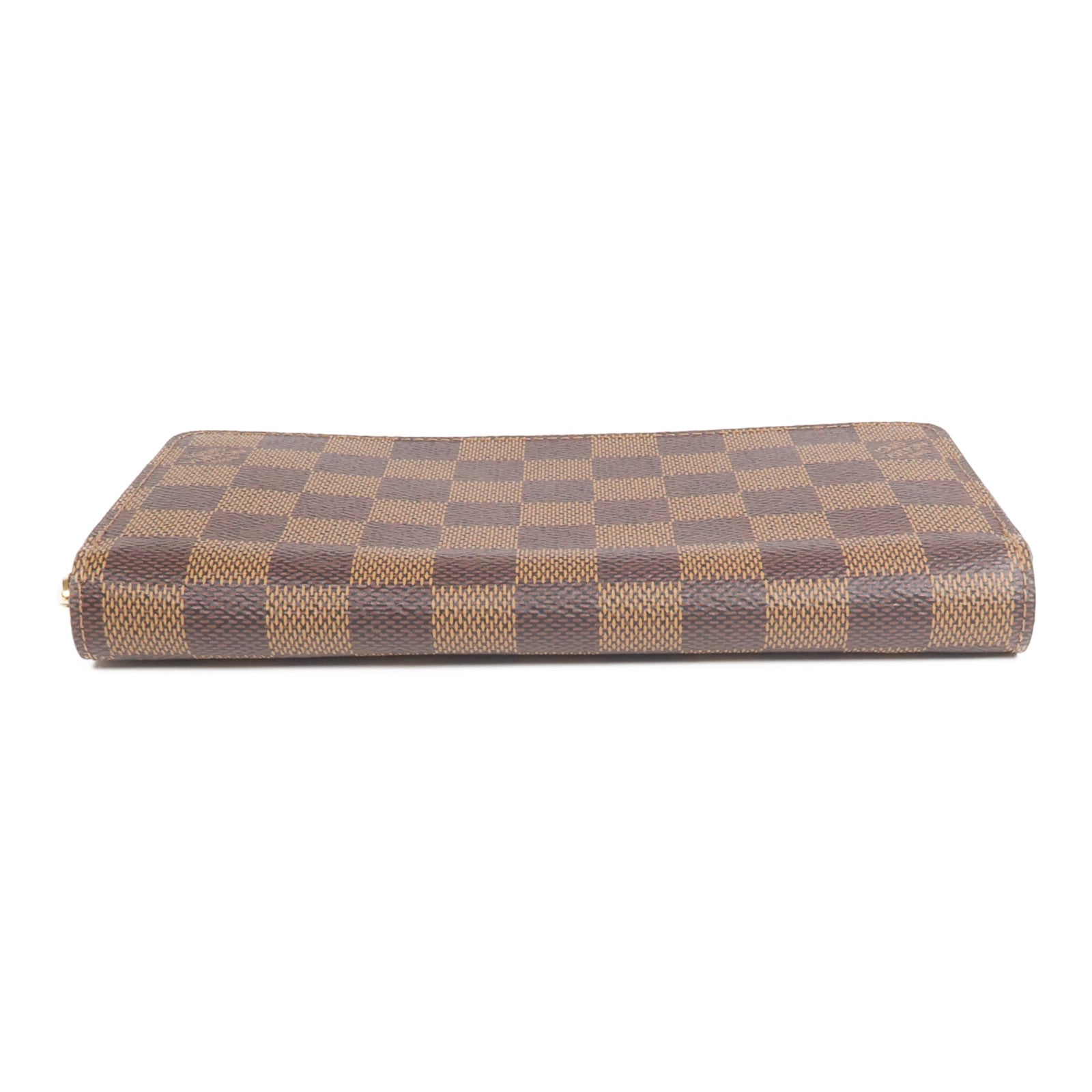 LOUIS VUITTON Damier Zippy Wallet金扣長錢包