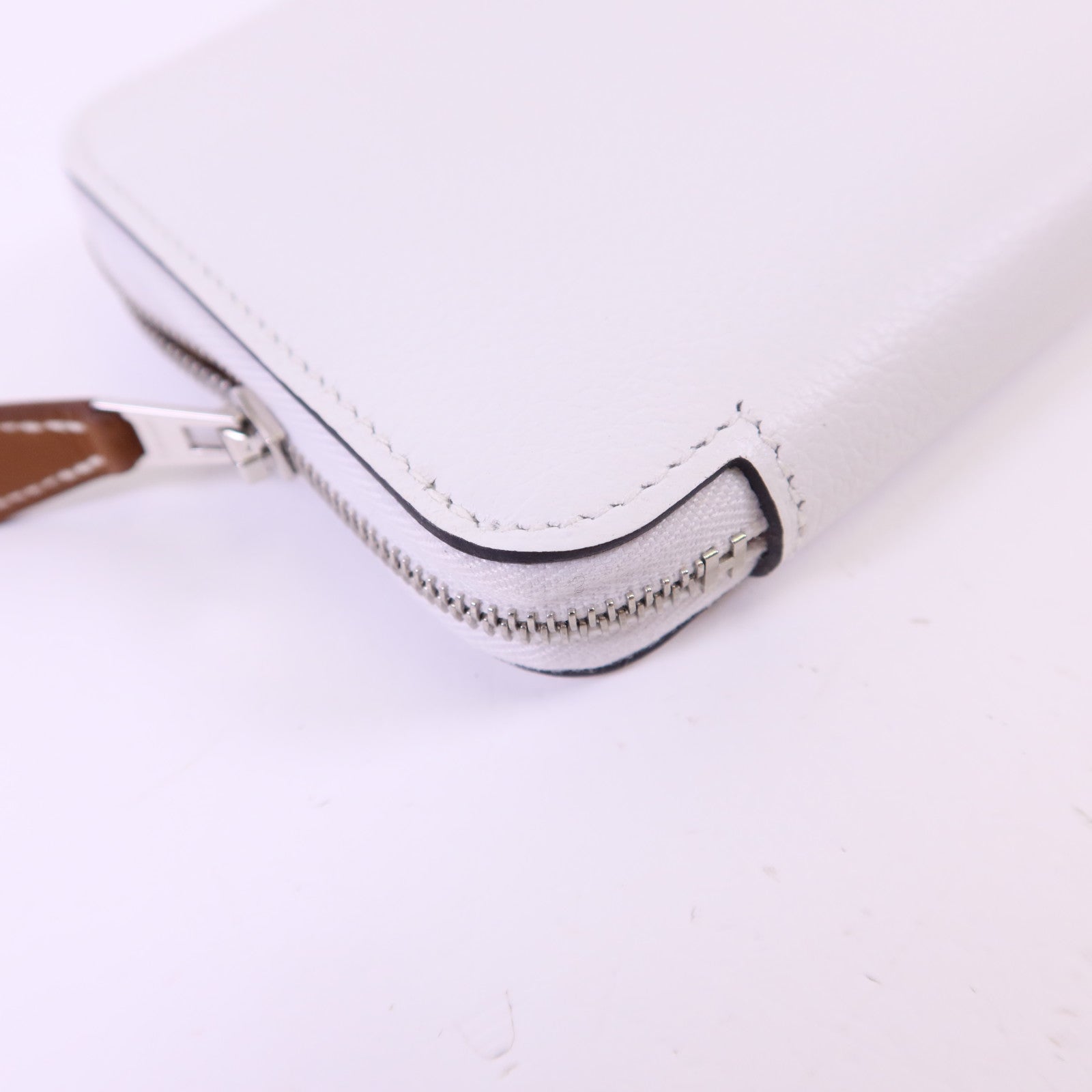 HERMES Evercolor皮革Silk In Wallet銀扣錢包