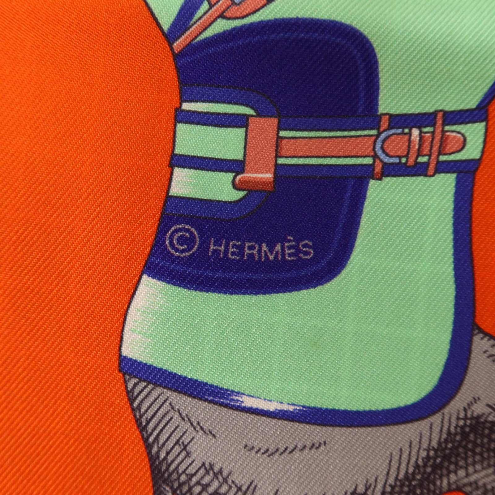 HERMES 絲質Maxi Twilly絲巾
