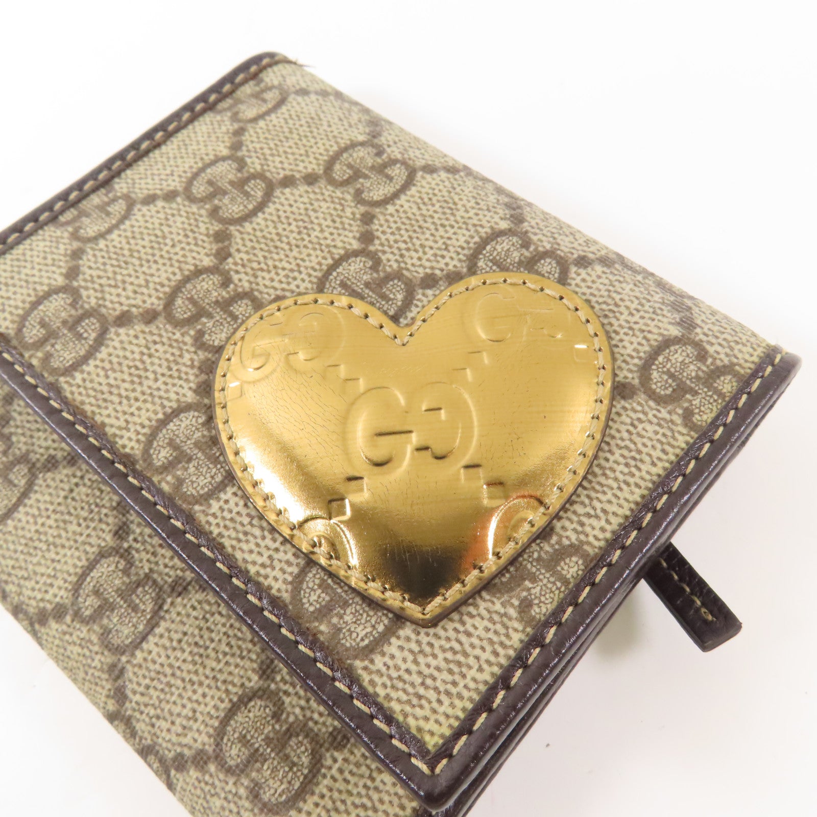 GUCCI 塗層帆布Wallet金扣錢包