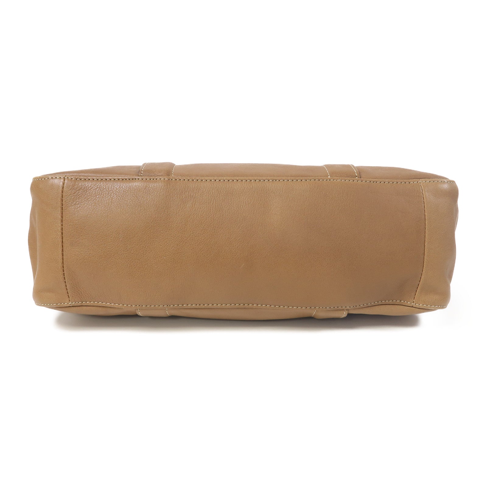 Longchamp 【激減優惠】牛皮皮革Shoulder Bag手挽肩背兩用袋啡色