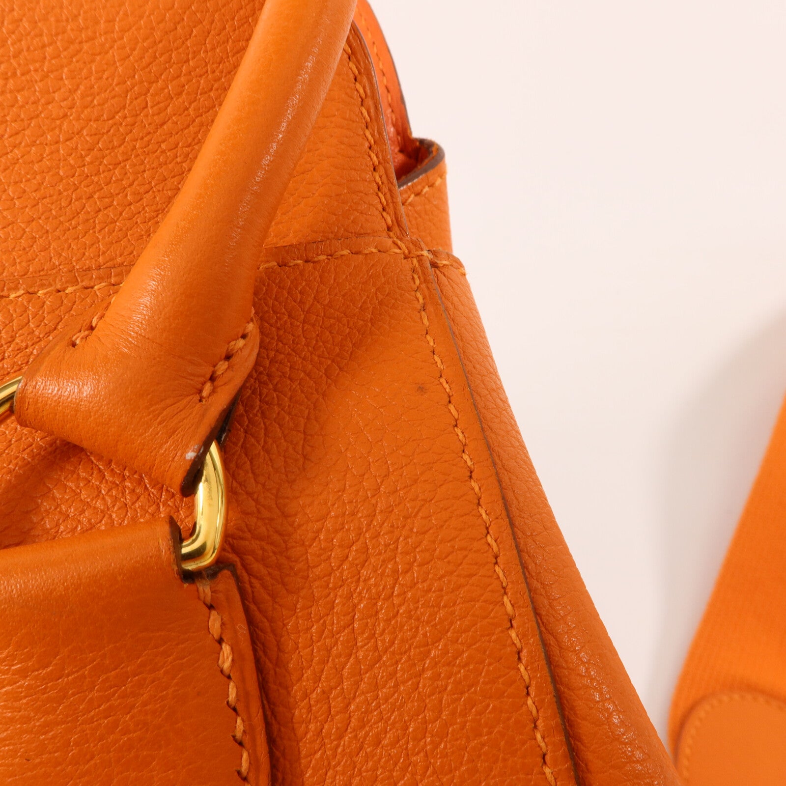 HERMES Evercolor皮革Tool Box 20手挽肩背兩用袋Orange