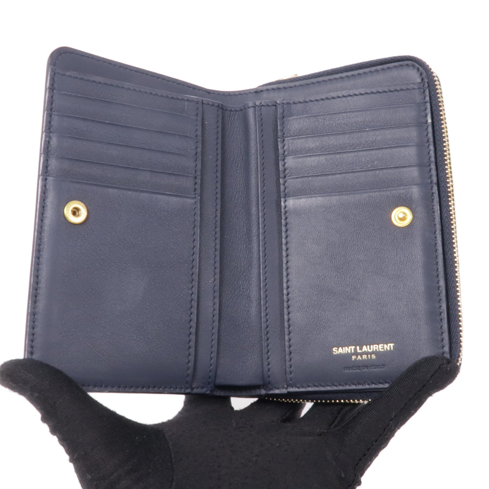 YVES SAINT LAURENT 牛皮皮革Wallet錢包