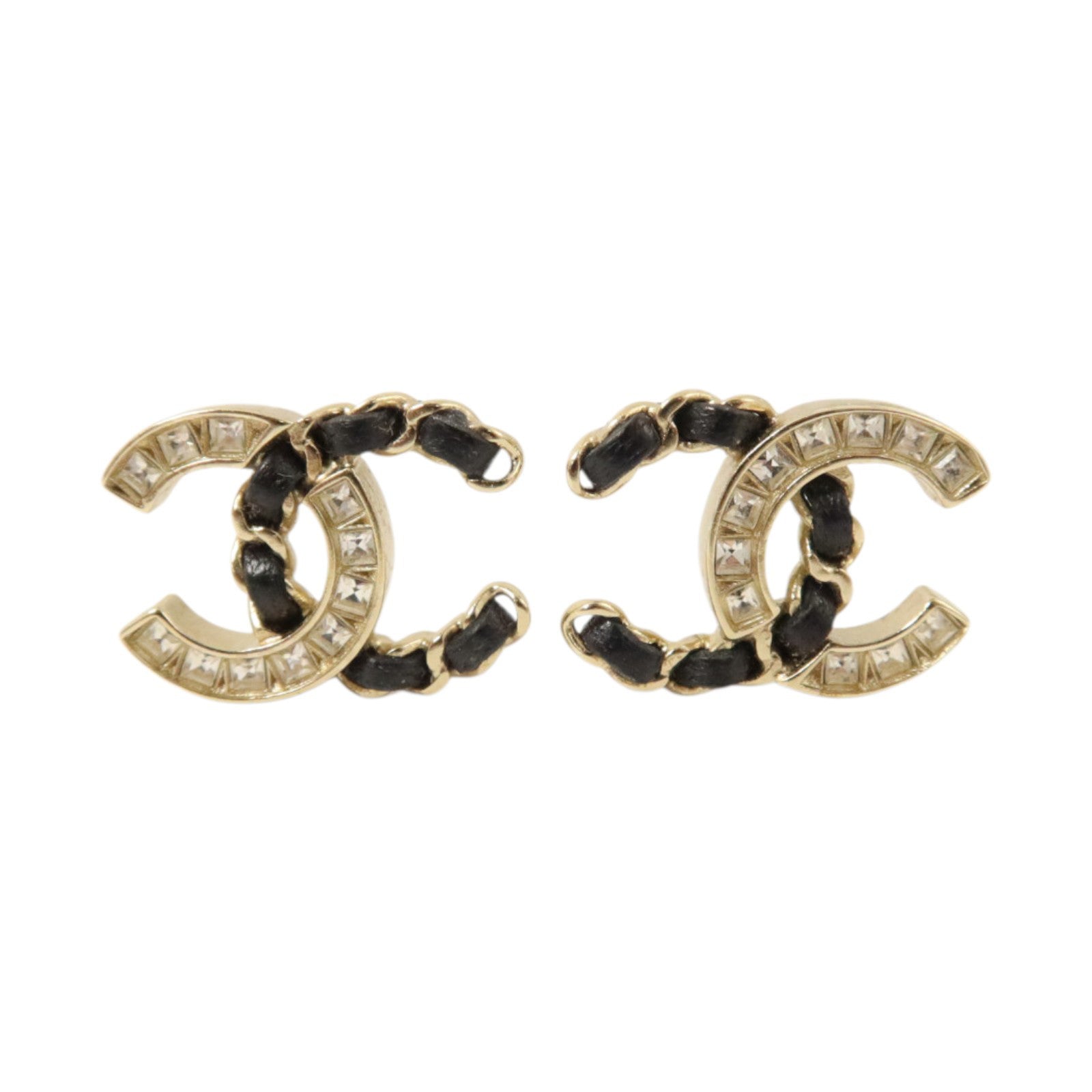 CHANEL 金屬/皮革Earrings耳環