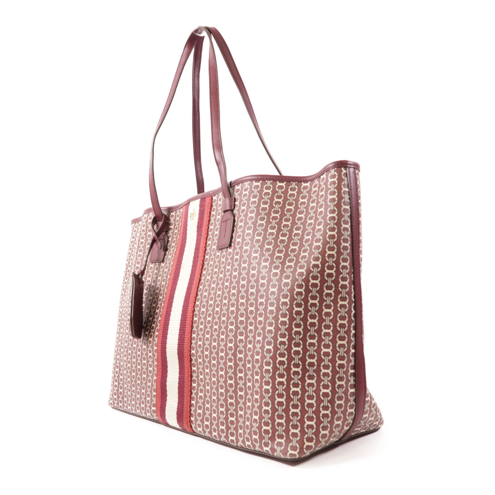 Tory Burch 塗層帆布Tote Bag金扣手挽袋