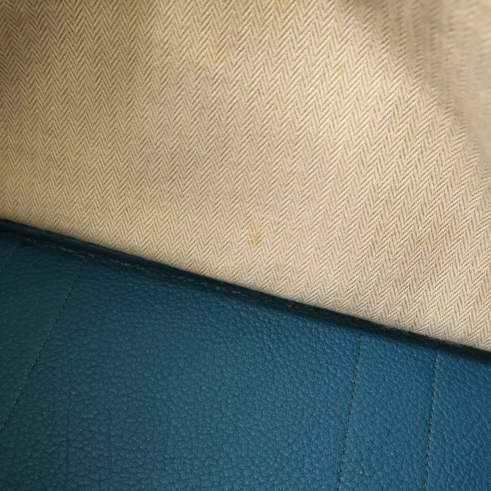 HERMES【激減優惠】 Negonda皮革Garden Party PM銀扣手挽袋Cobalt