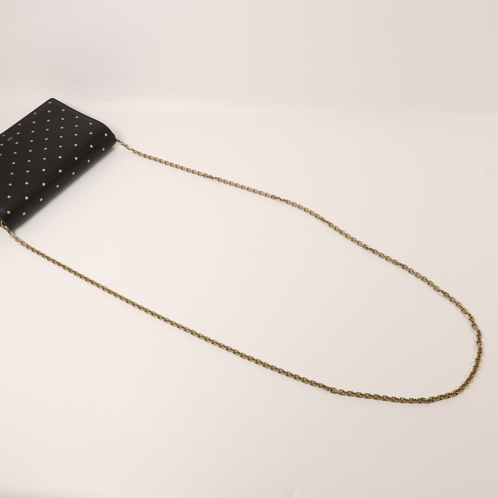 Dior 牛皮皮革Stars Wallet On Chain金扣鏈帶肩背袋