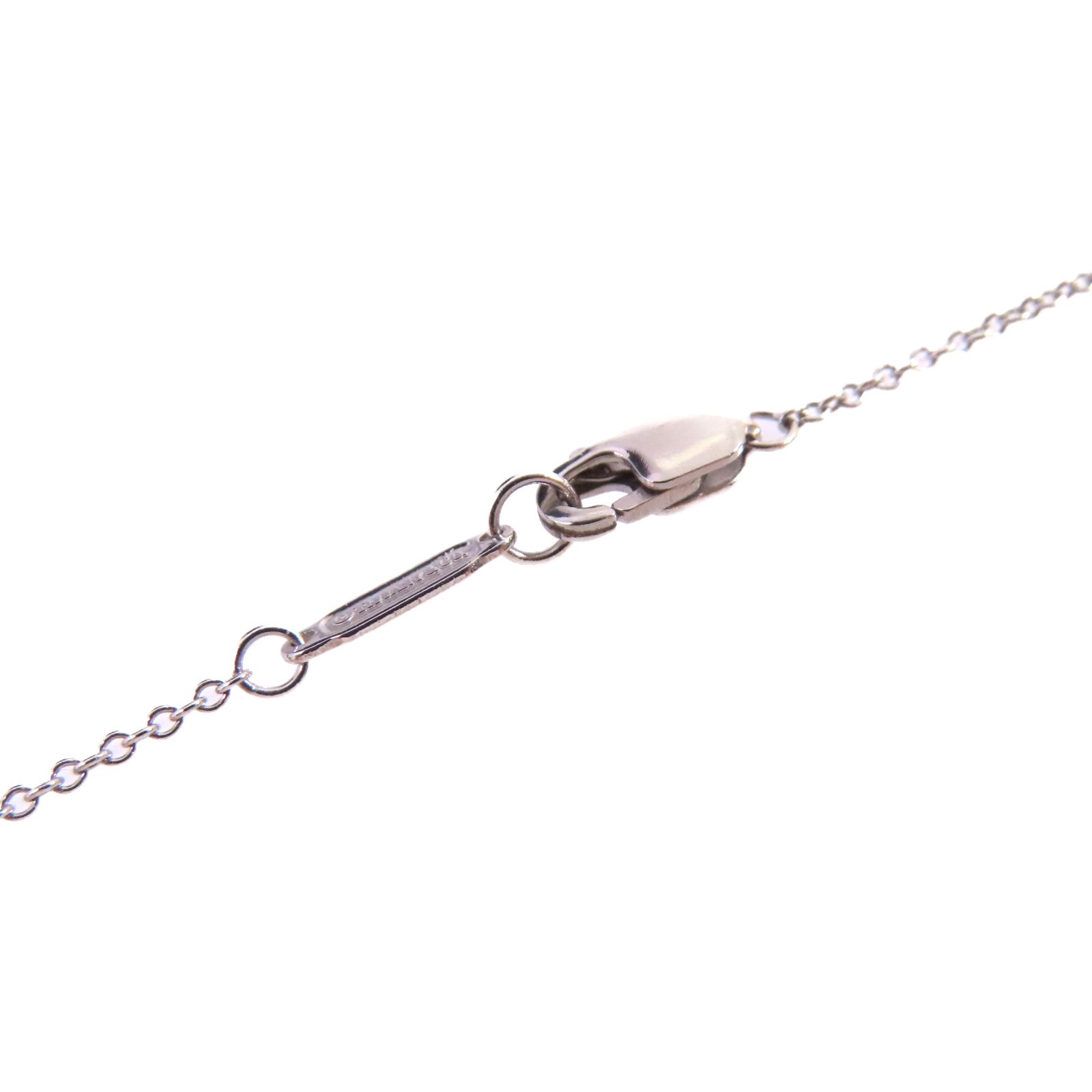 TIFFANY＆CO PT950鉑金/18K白金/0.24ct鑽石Diamond Necklace項鍊
