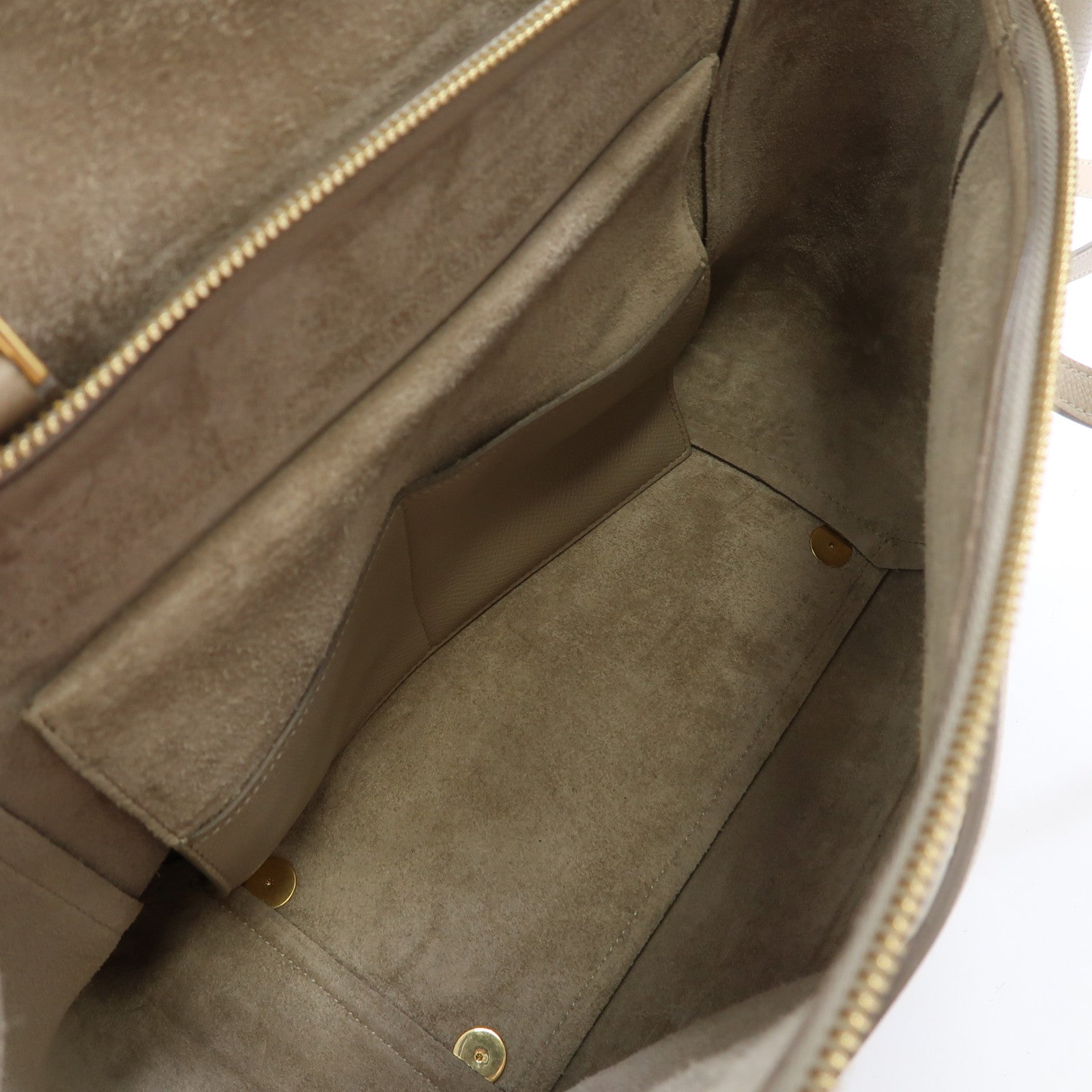 CELINE 牛皮皮革Belt Bag金扣手挽肩背兩用袋杏色