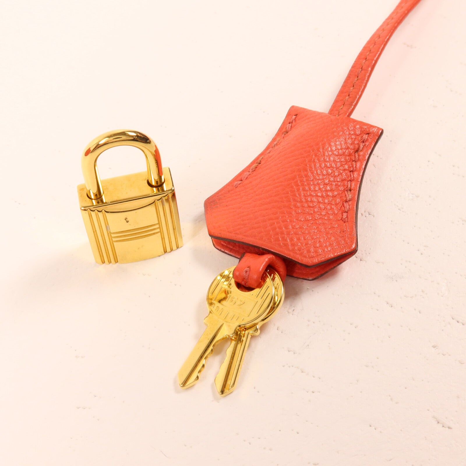 HERMES Epsom皮革Kelly 25手挽肩背兩用袋Rouge Tomate