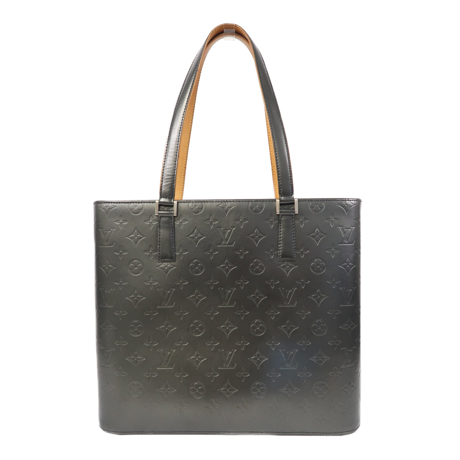 LOUIS VUITTON Monogram Mat Wilwood Tote Bag銀扣肩背袋銀色
