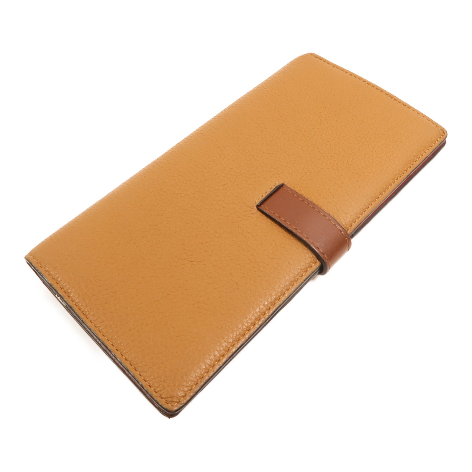 LOEWE 牛皮皮革Large Vertical Wallet銀扣長錢包