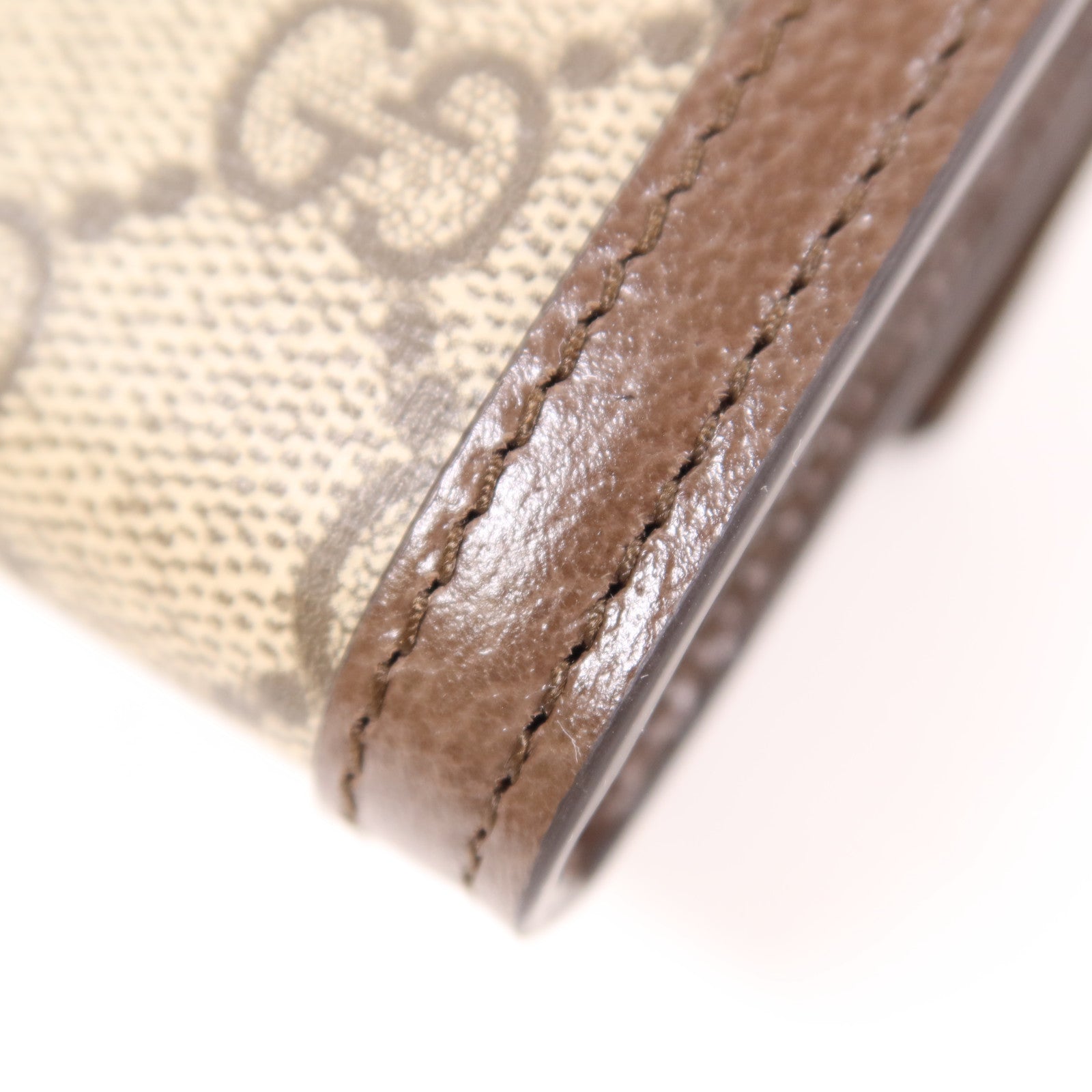 GUCCI GG GHW Ophidia GG Wallet Long Wallet Coated Canvas Brown 7037