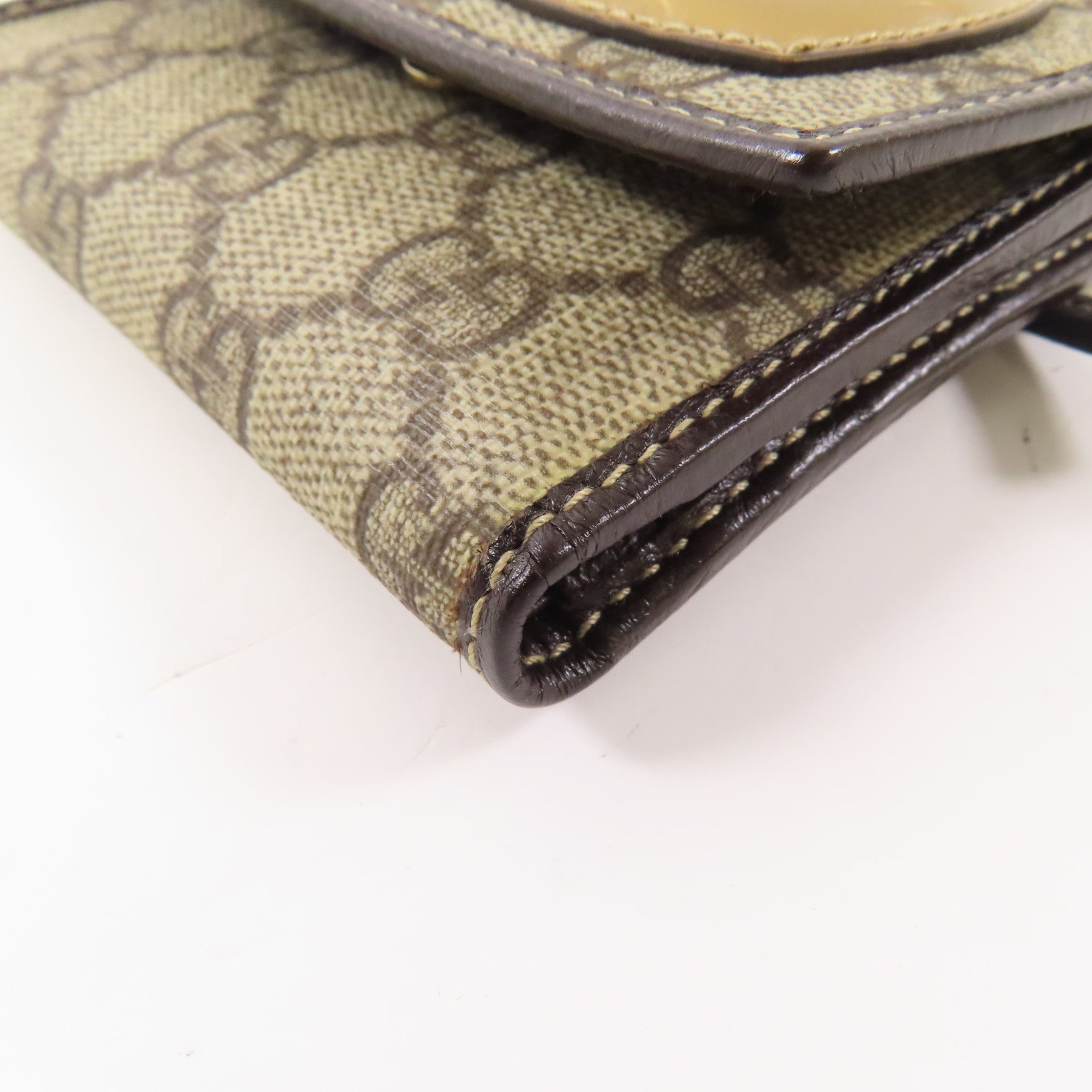 GUCCI 塗層帆布Wallet金扣錢包