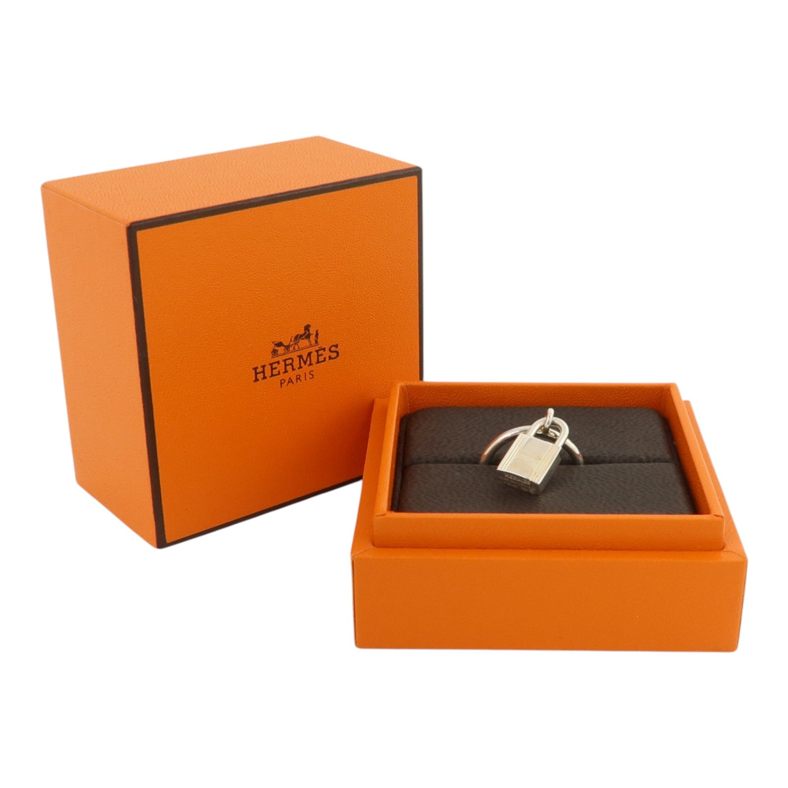HERMES 925純銀Kelly Cadenas Ring戒指US#5.75/Hermes#52