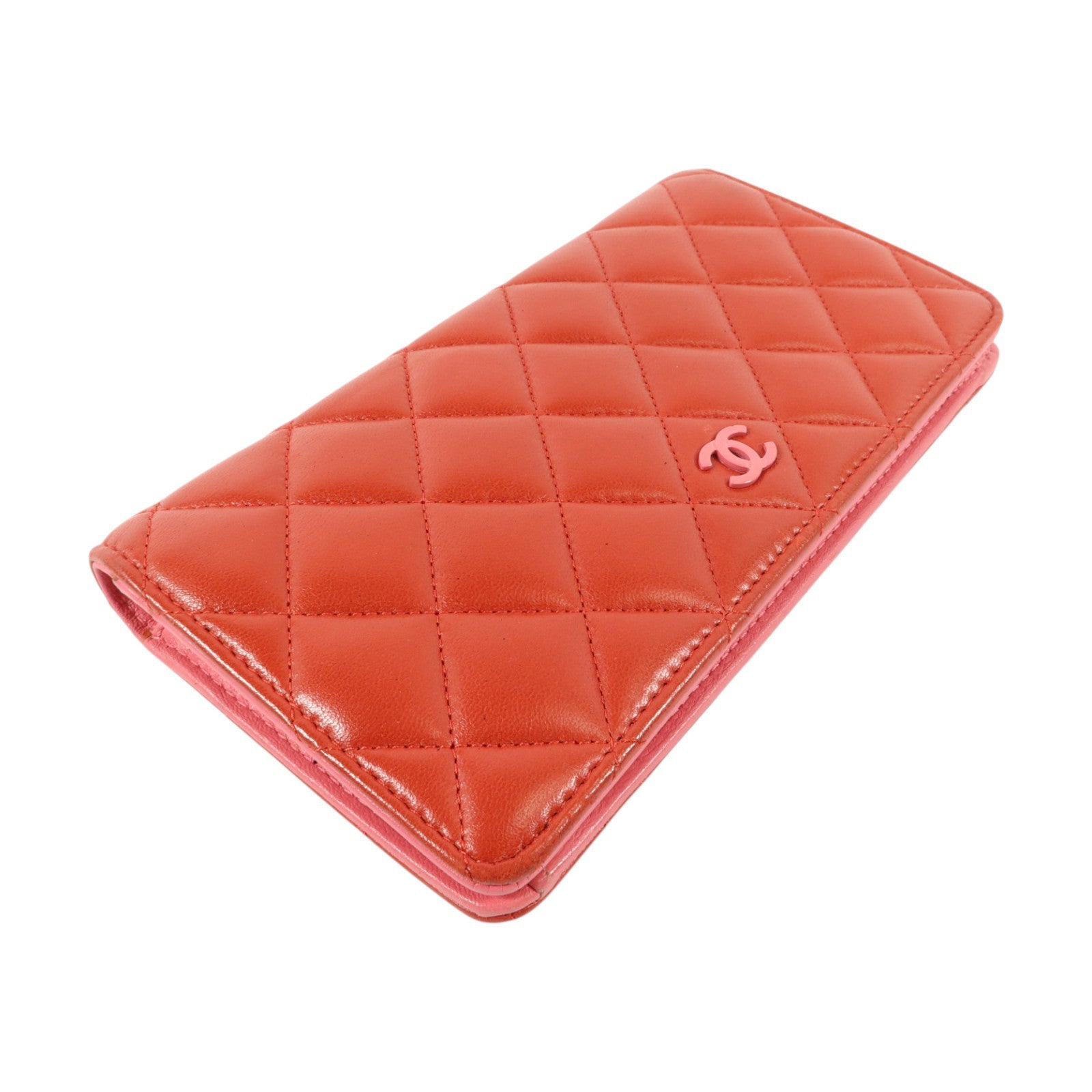 CHANEL 羊皮皮革Bifold Long Wallet長錢包