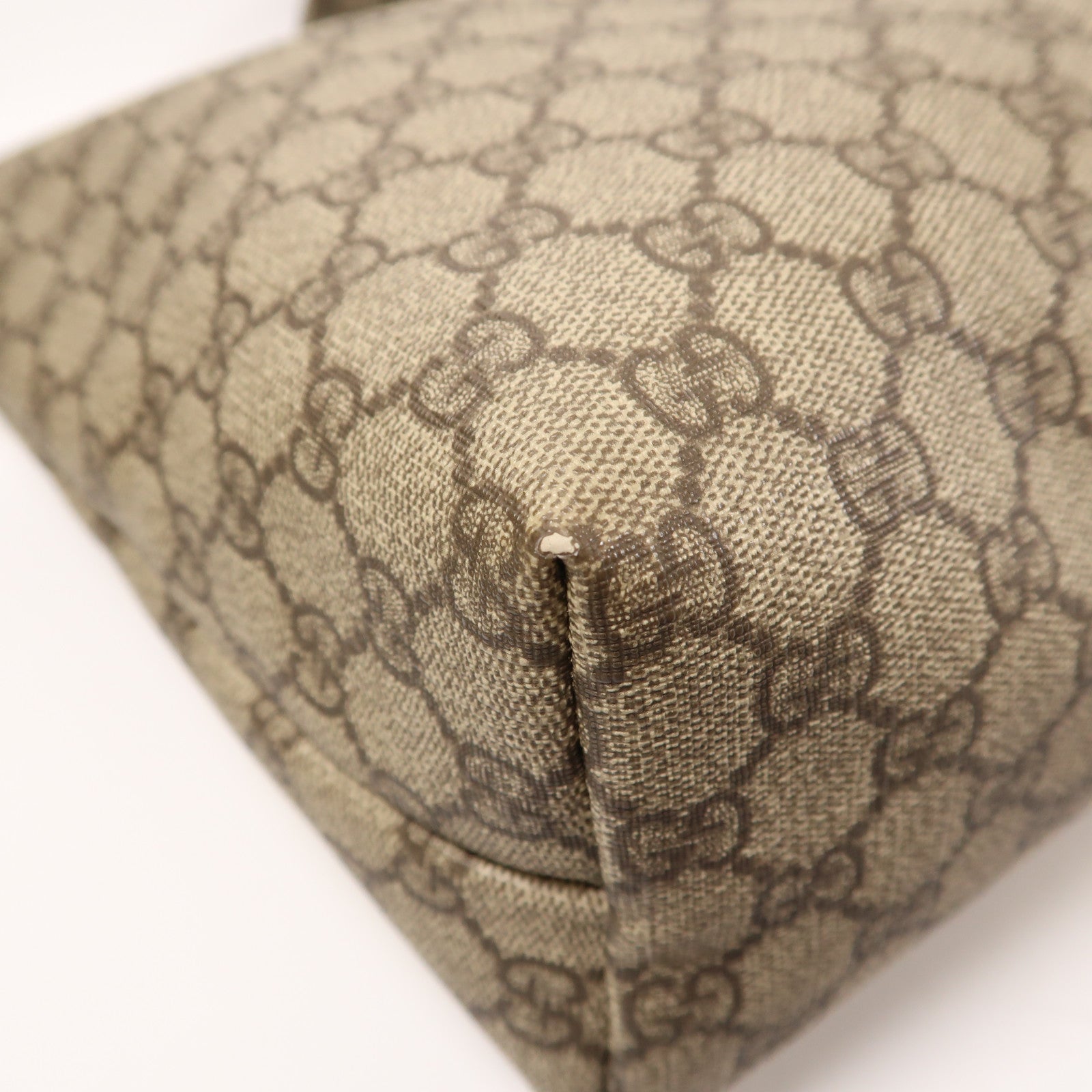 GUCCI 塗層帆布Shoulder Bag金扣肩背袋