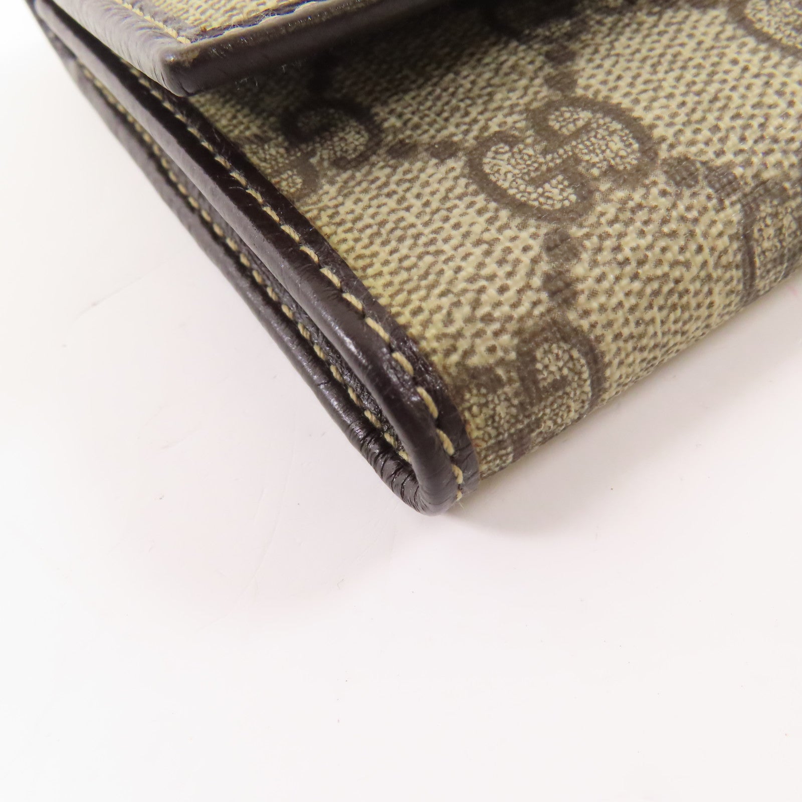 GUCCI 塗層帆布Wallet金扣錢包