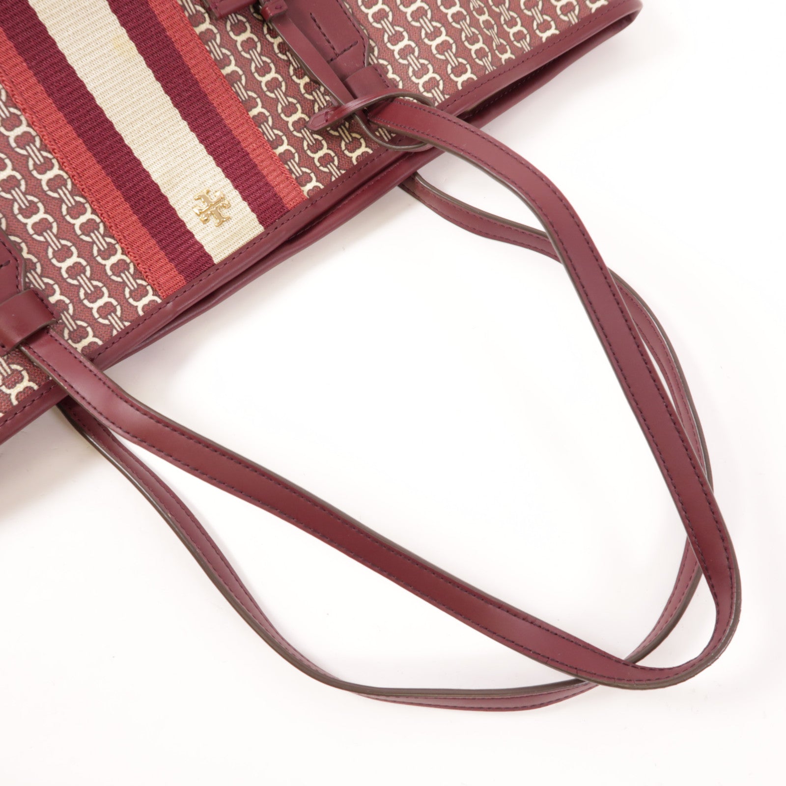 Tory Burch 塗層帆布Tote Bag金扣手挽袋