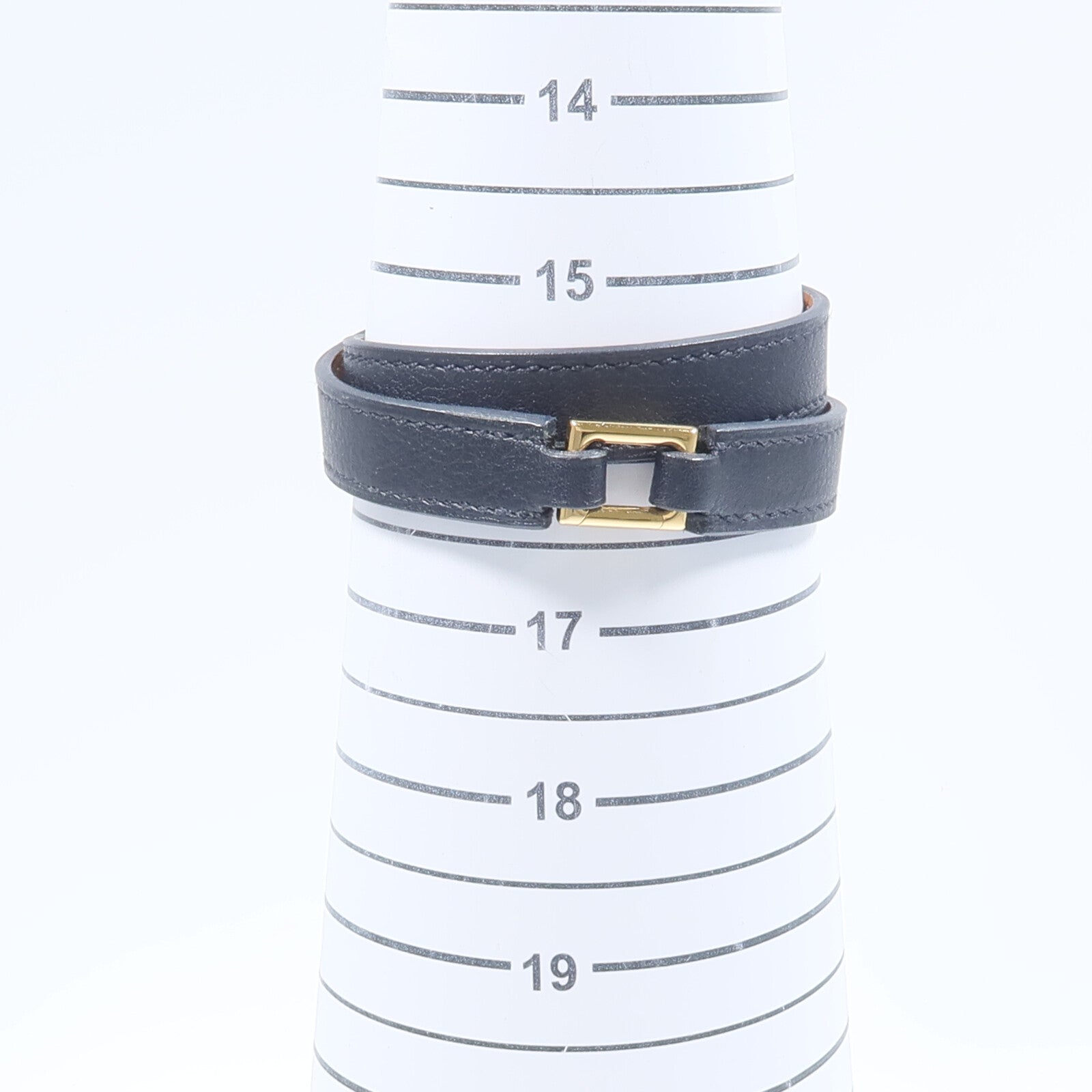 HERMES Swift皮革O'Kelly Double Tour Bracelet手帶Noir