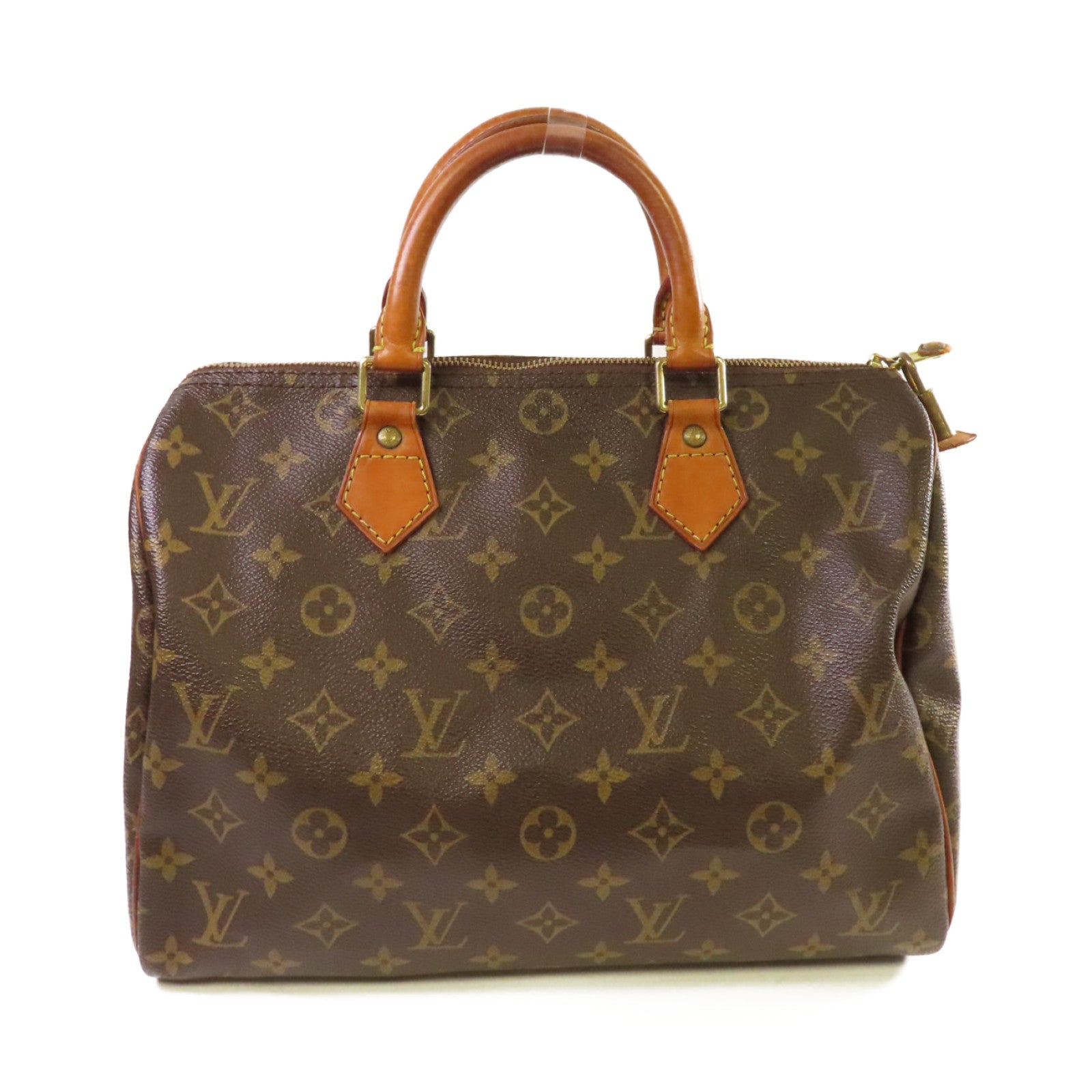 LOUIS VUITTON 【激減優惠】Monogram Speedy 30金扣手挽袋啡色
