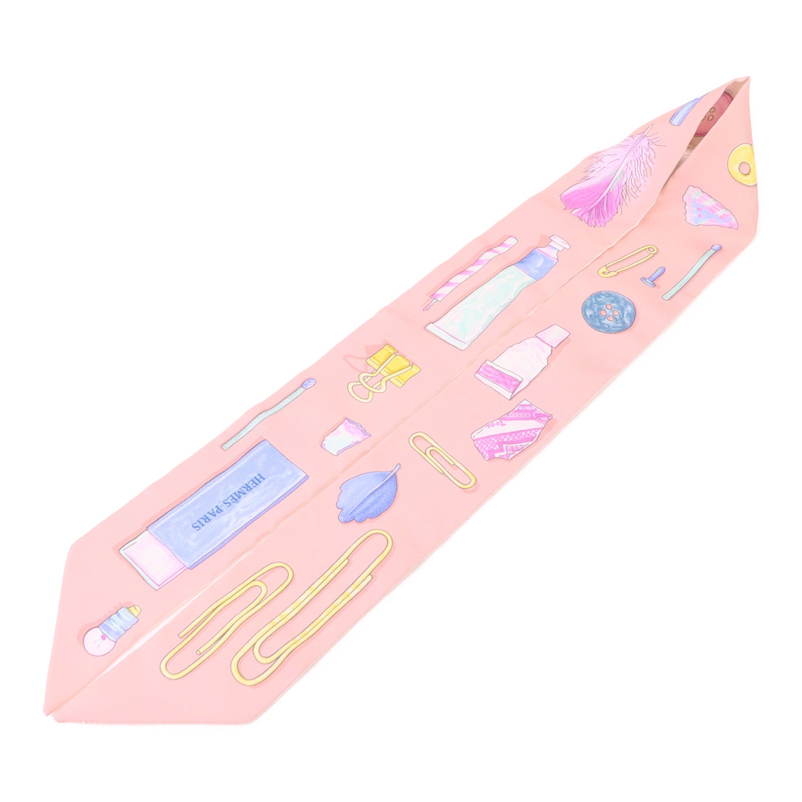 HERMES 絲質Twilly絲巾