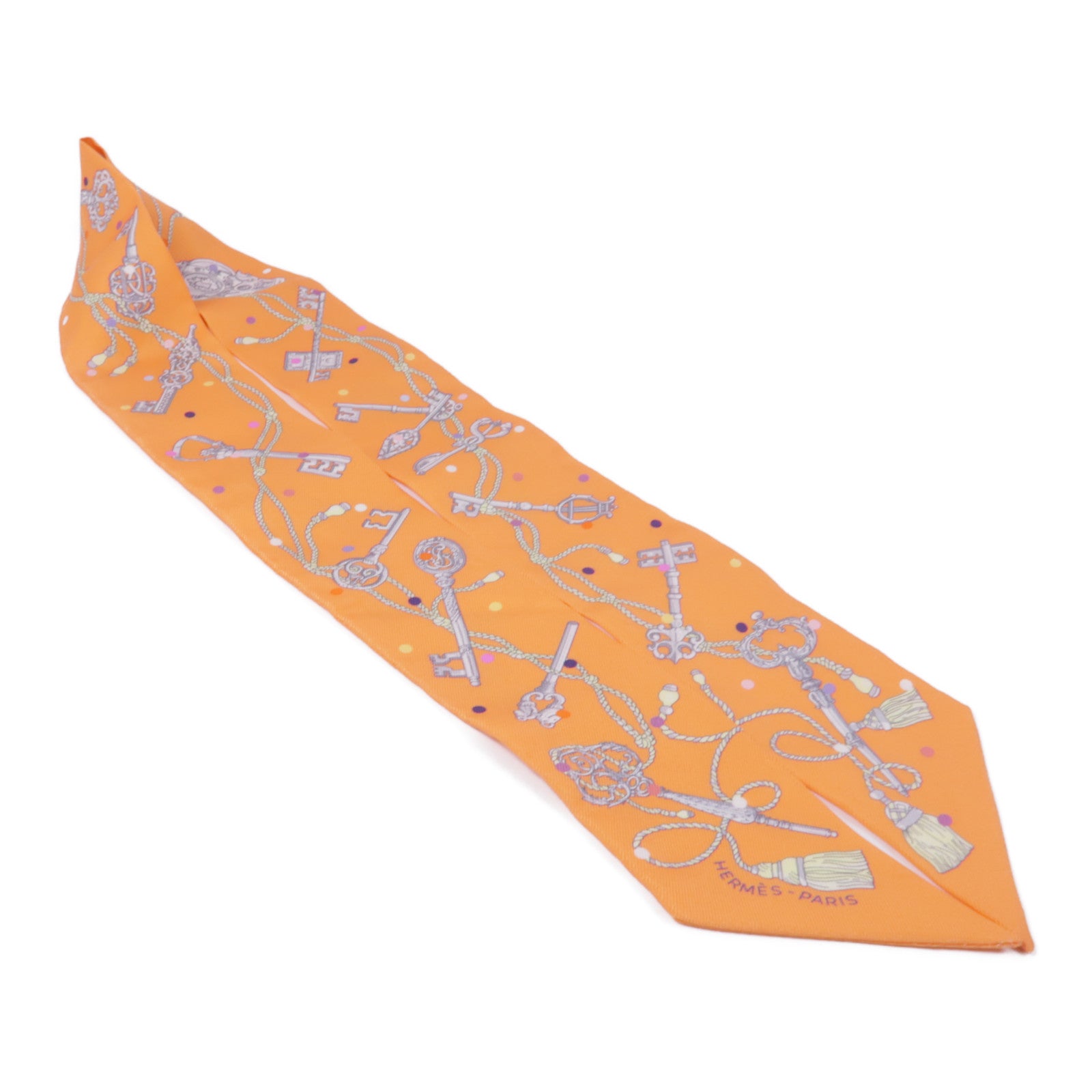 HERMES 絲質Twilly絲巾