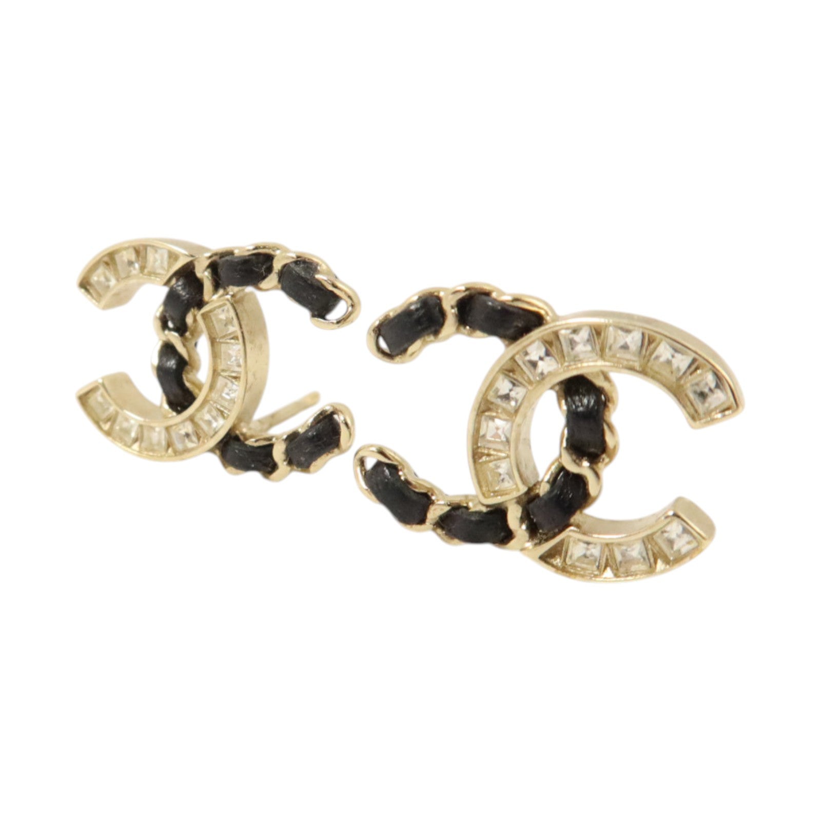 CHANEL 金屬/皮革Earrings耳環