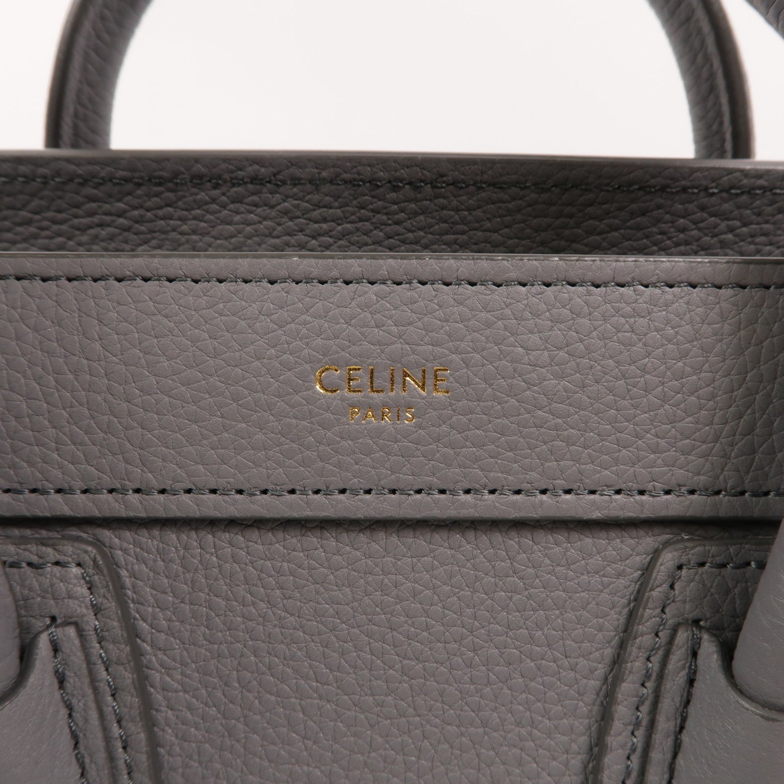 CELINE 牛皮皮革Nano Luggage手挽肩背兩用袋