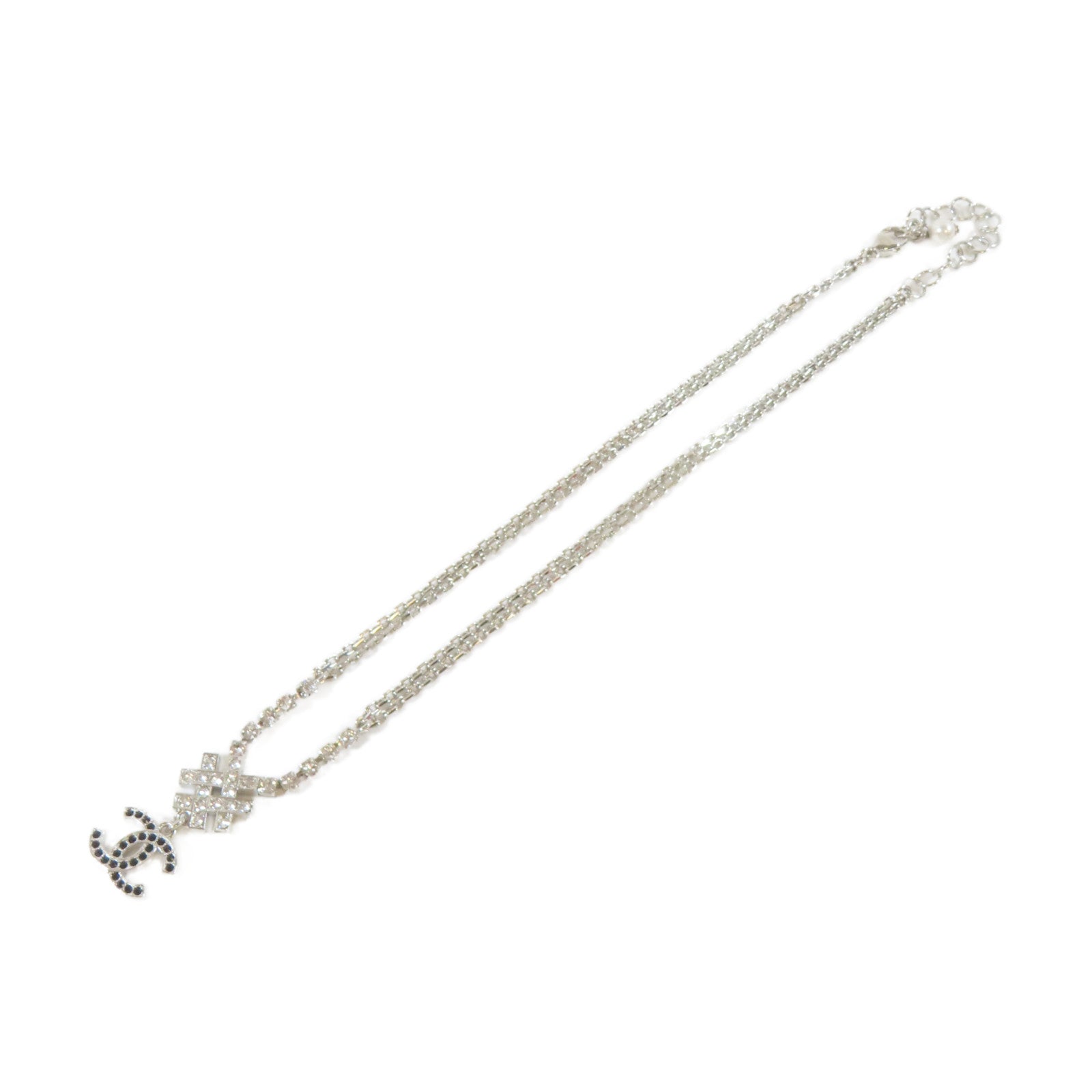 CHANEL 金屬Necklace項鍊銀色